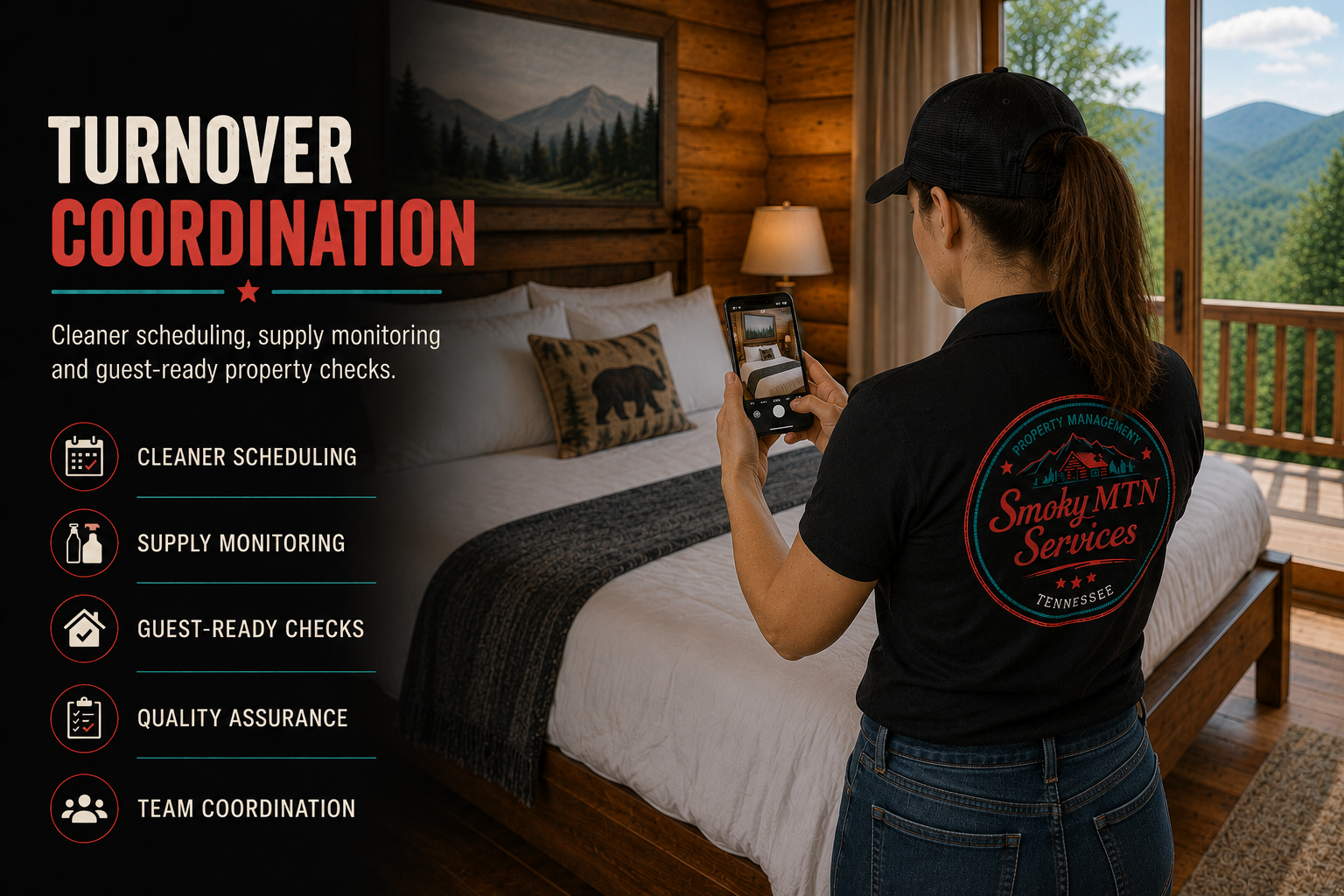 Property Oversight  Routine inspections, safety checks, smoke alarms, common areas, and detailed reporting.