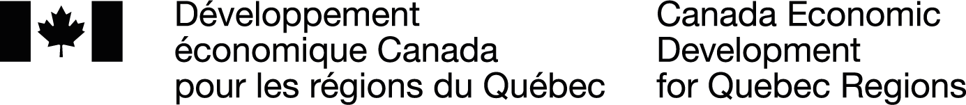 Logo de Développement économique Canada pour les régions du Québec.