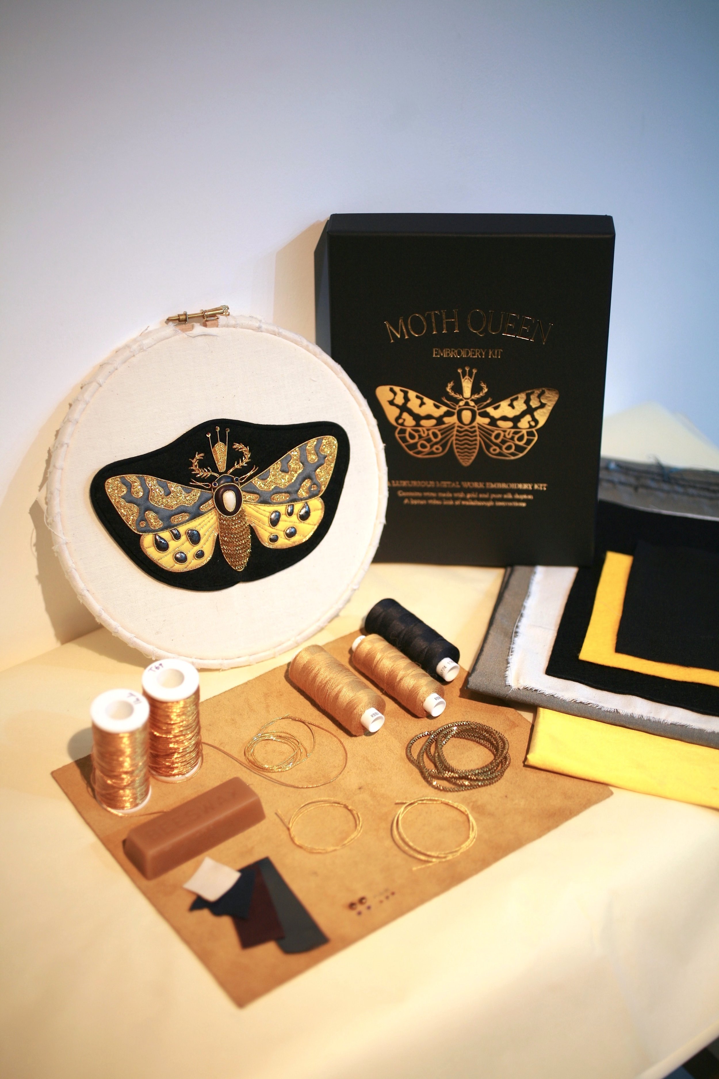 Moth Queen Embroidery Kit