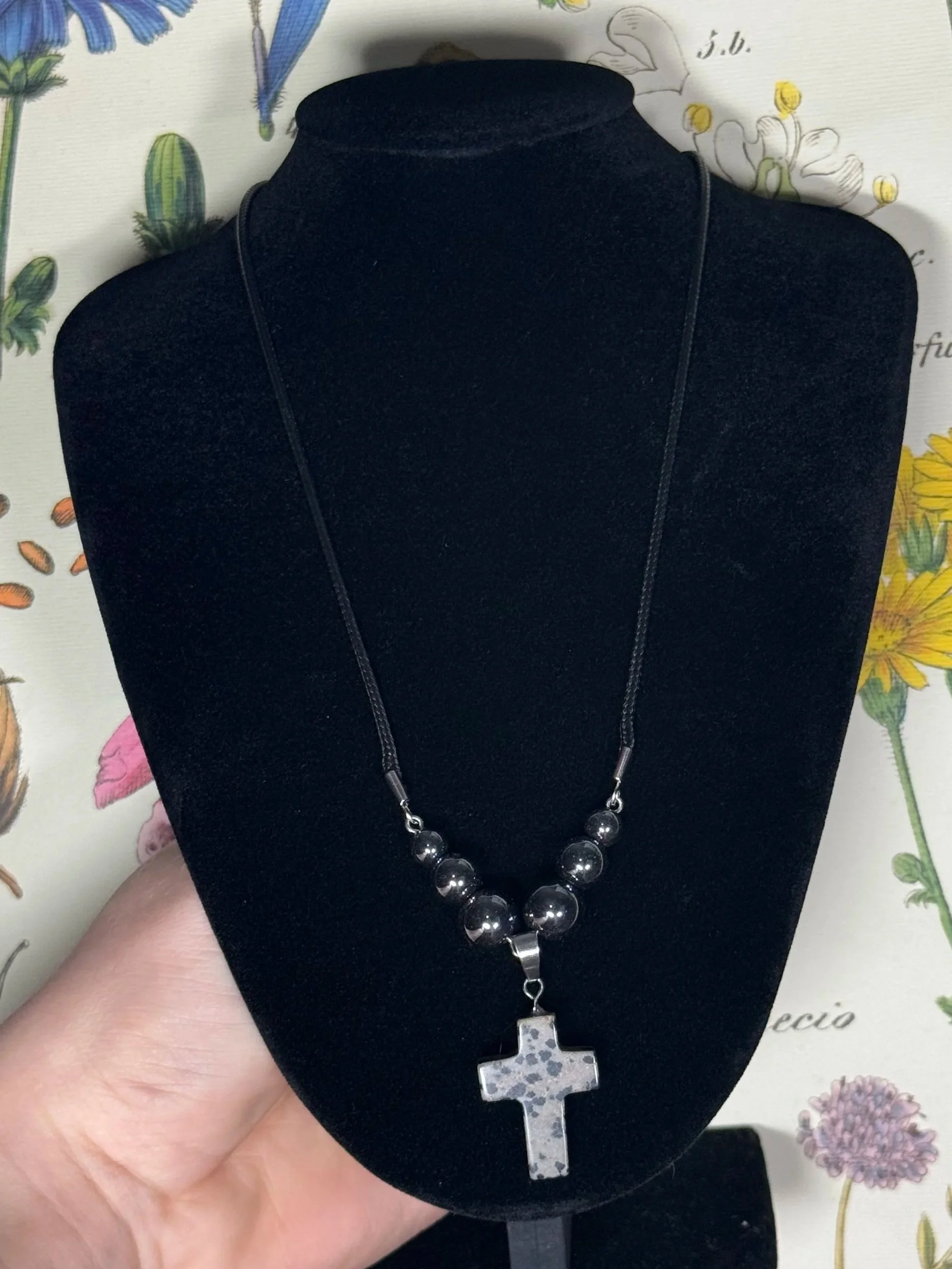 Dalmatian Jasper - Cord Necklace