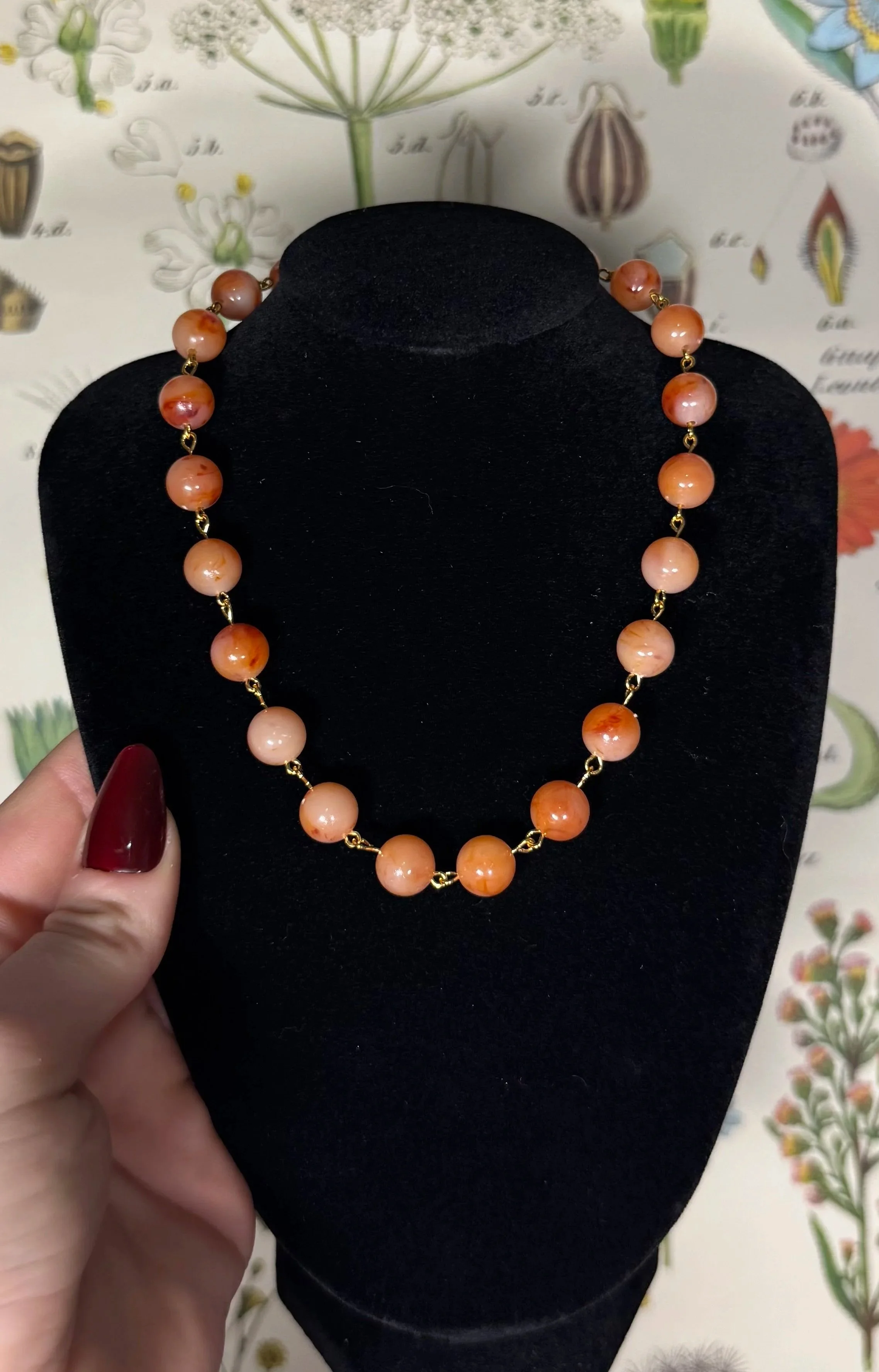 Peaches & Cream - Beaded Necklace
