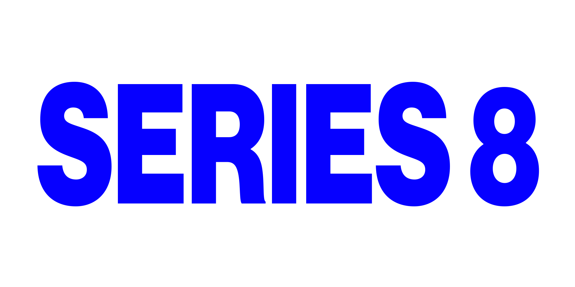Blue text saying "SERIES 8".
