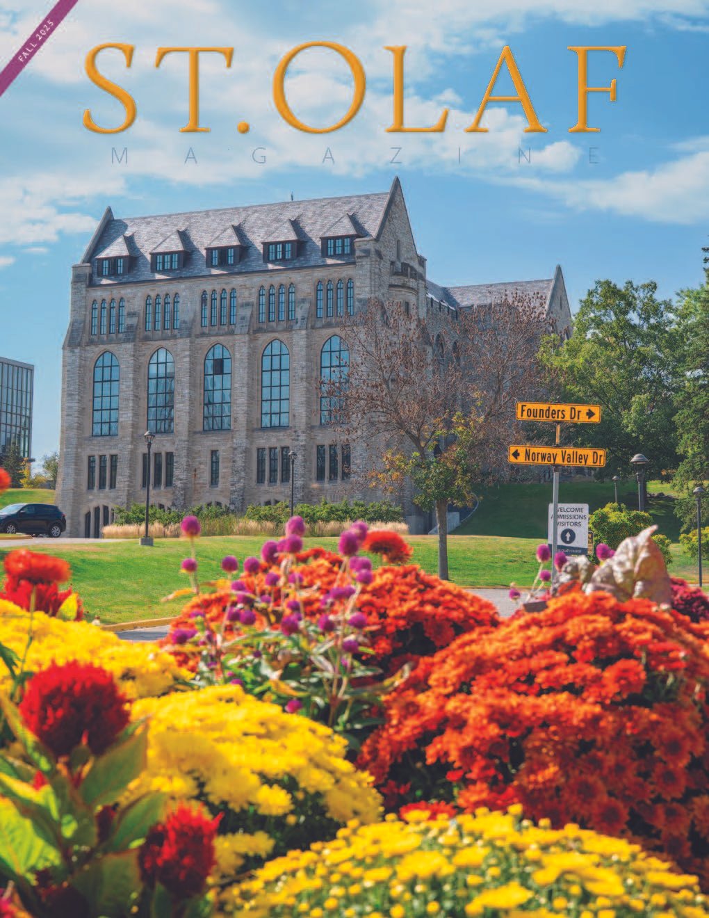 Photo for the front page of the St. Olaf Fall Magazine