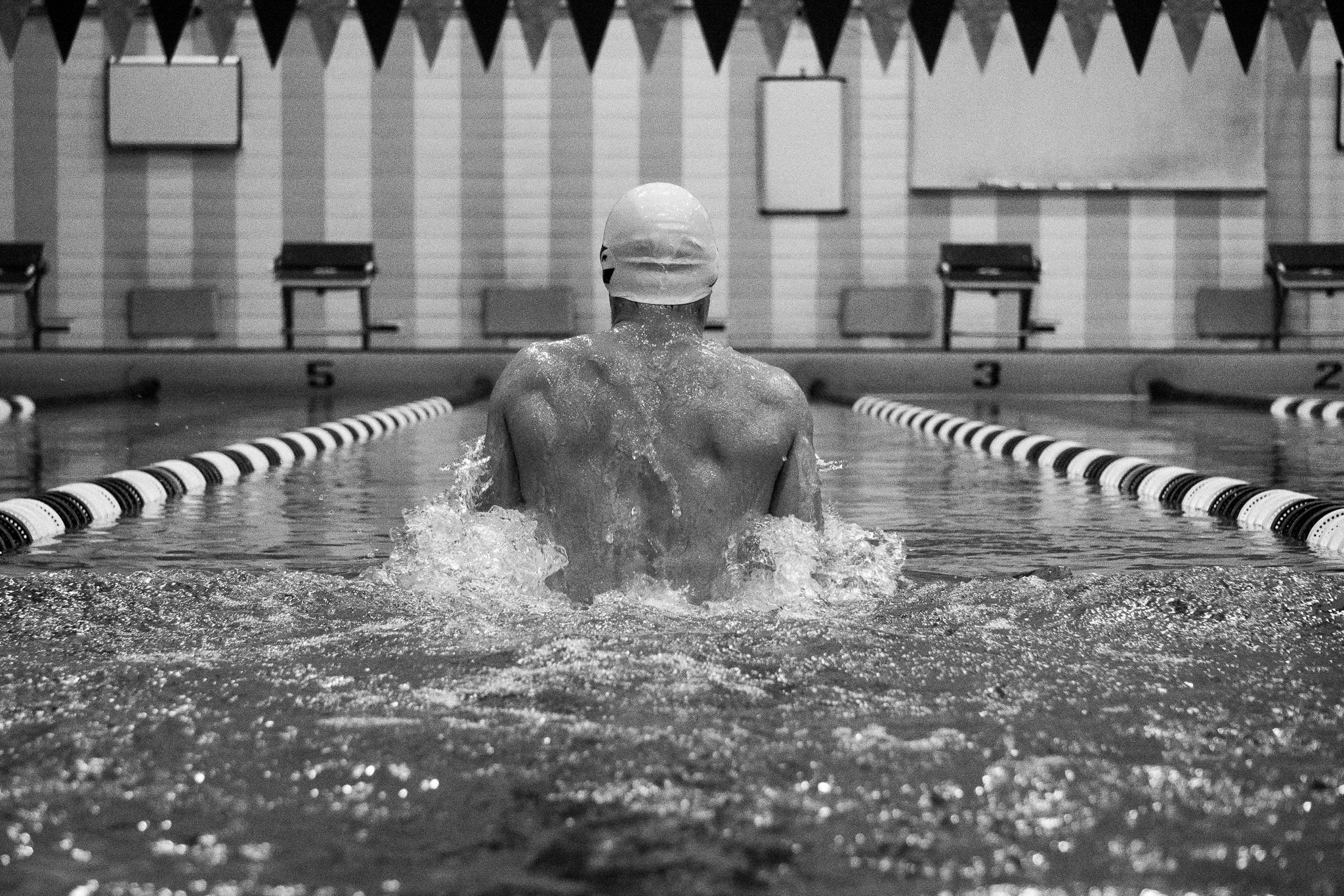 Swimmer at the University of Wisconsin-La Crosse