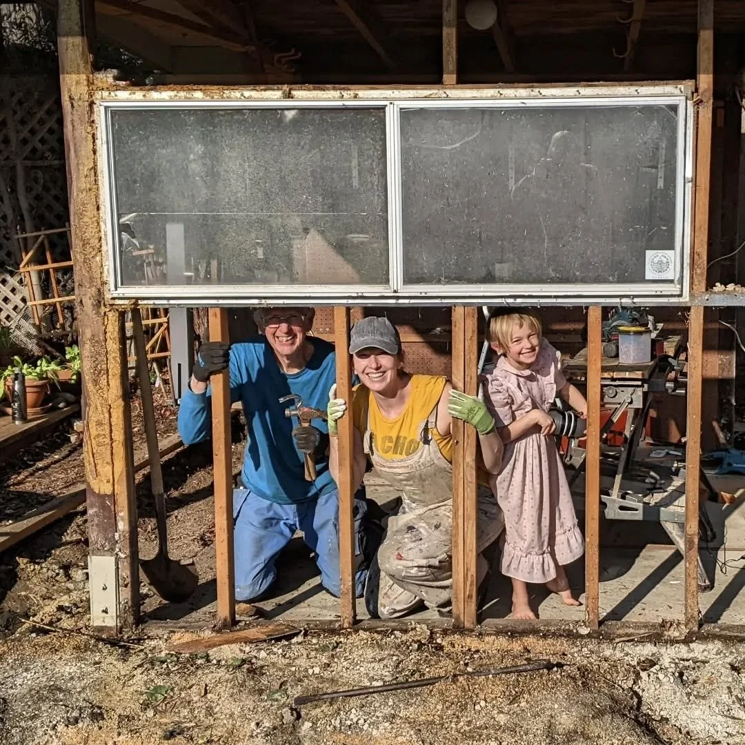 This is a historic day in my little corner of the universe. After over a year of planning and design (mostly done by my amazing Dad, @wmfender ), demo of an existing shed structure, a few unexpected events (including a gigantic tree falling over the 