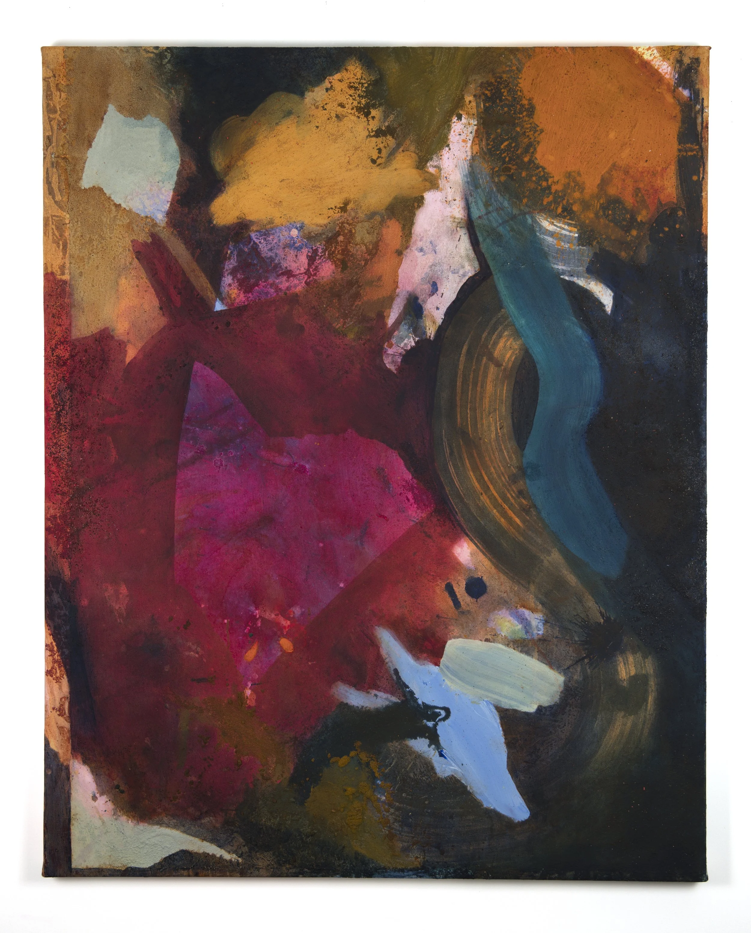 Gyre | 2022 | 40 x 50" | acrylic, sand and oil on canvas