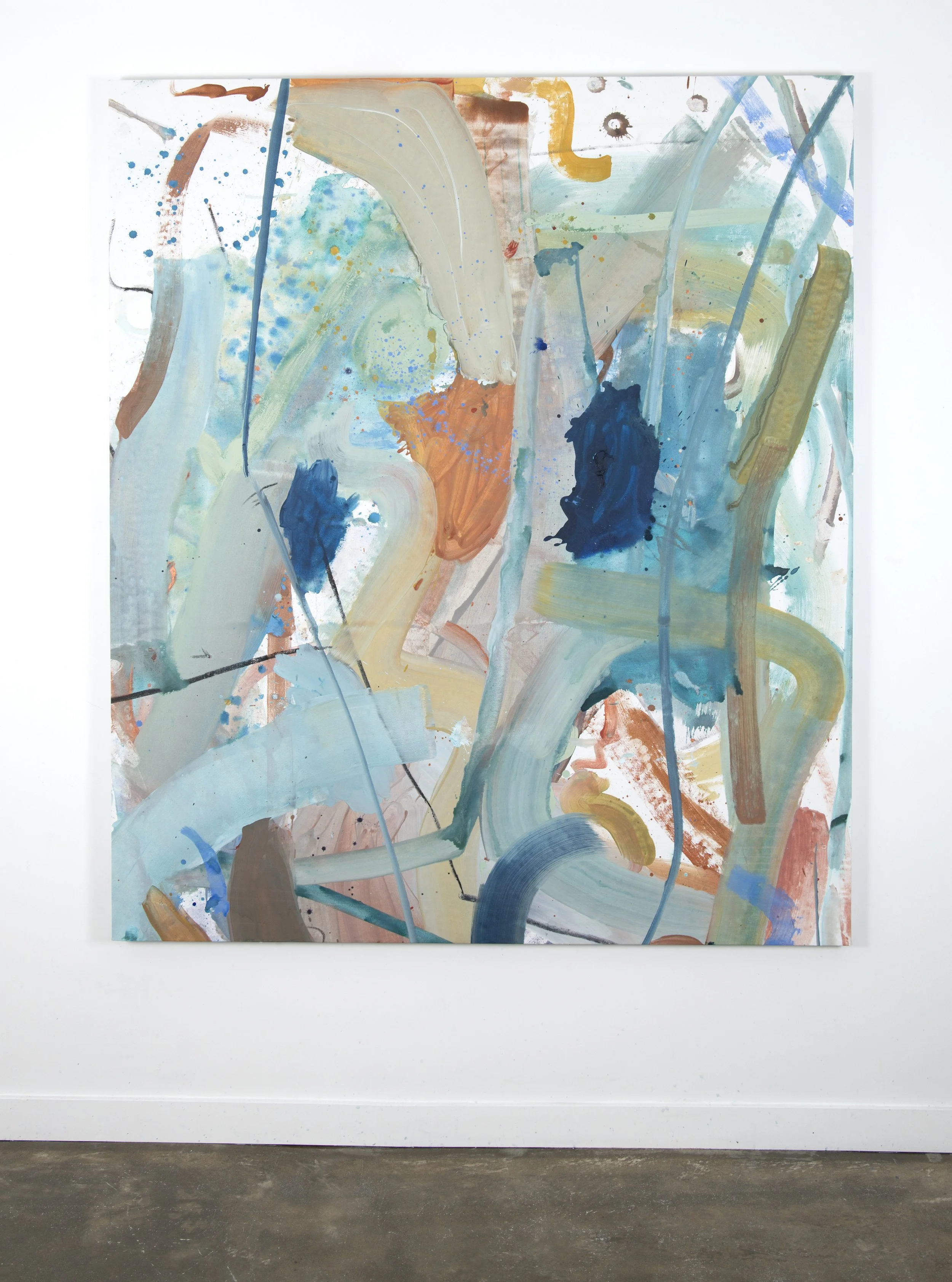 On Becoming | 2025 | 70 x 60" | acrylic and charcoal on canvas