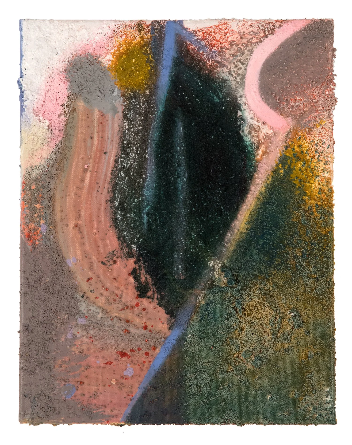 Witness | 2021 | 11 x 14" | acrylic, oil and sand on canvas