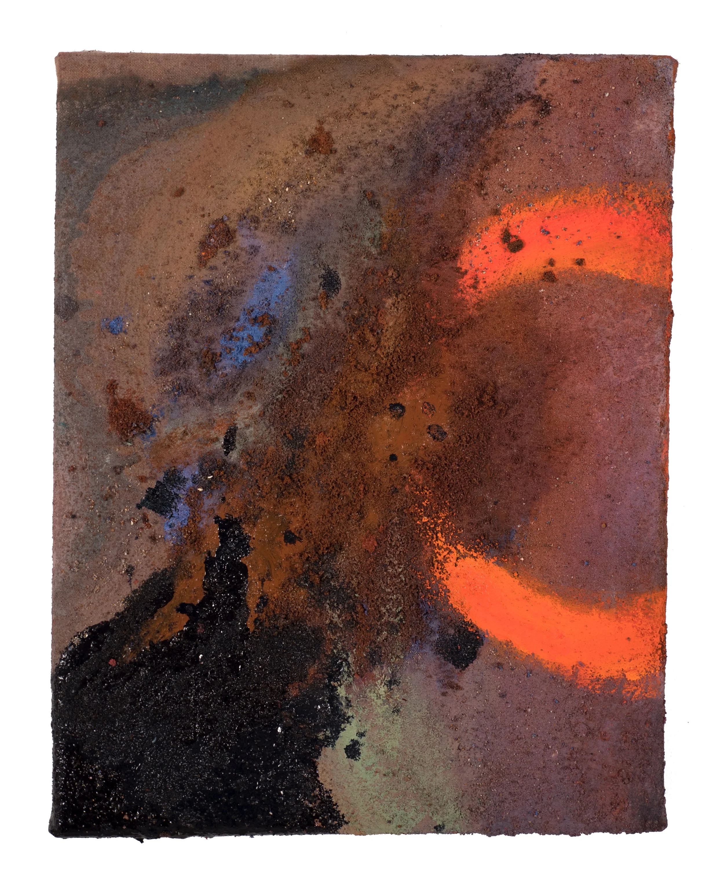 Slide IV	| 2020 | 11 x 14" | oil and sand on linen