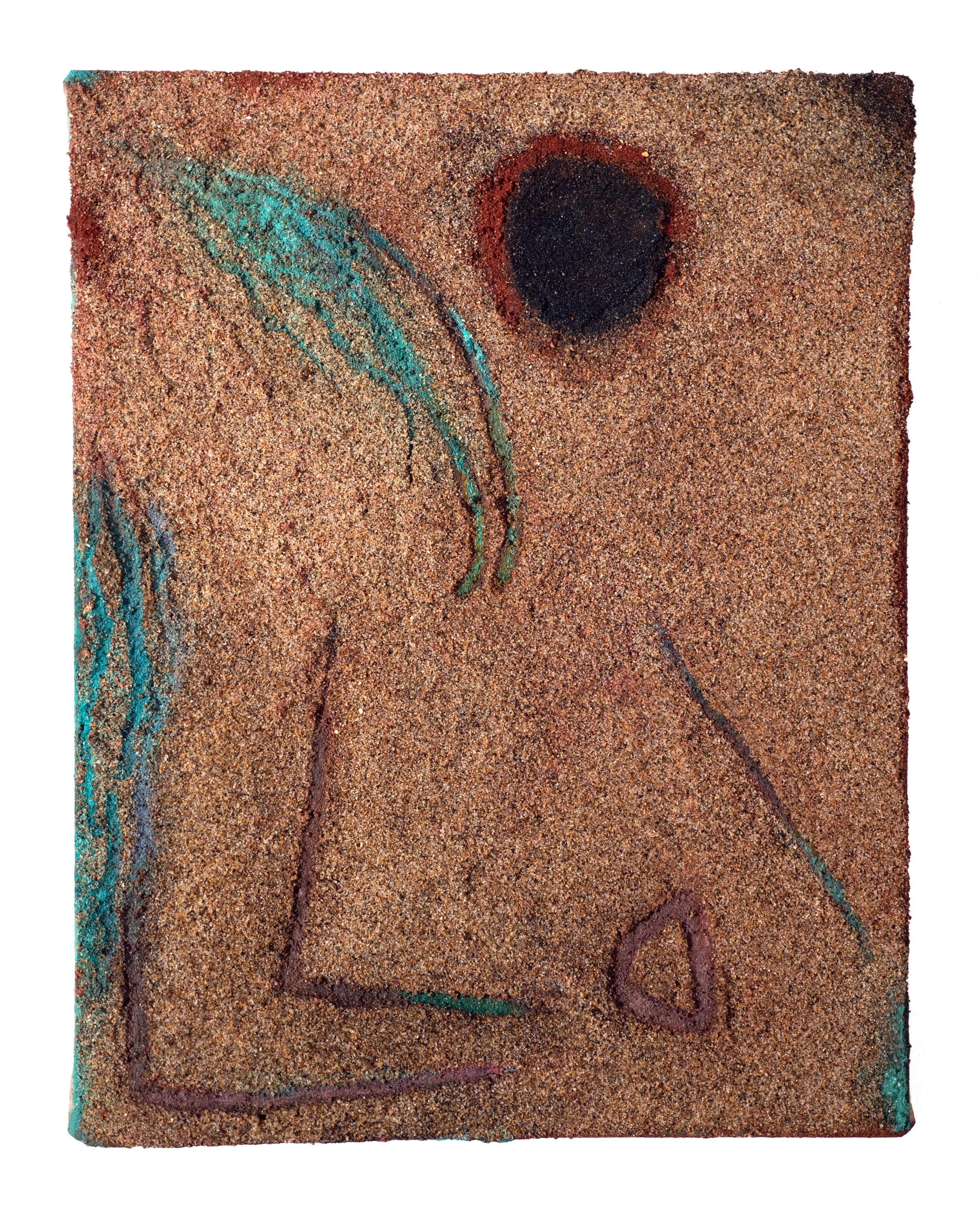 Of What Remains | 2020 | 11 x 14" | oil and sand on linen