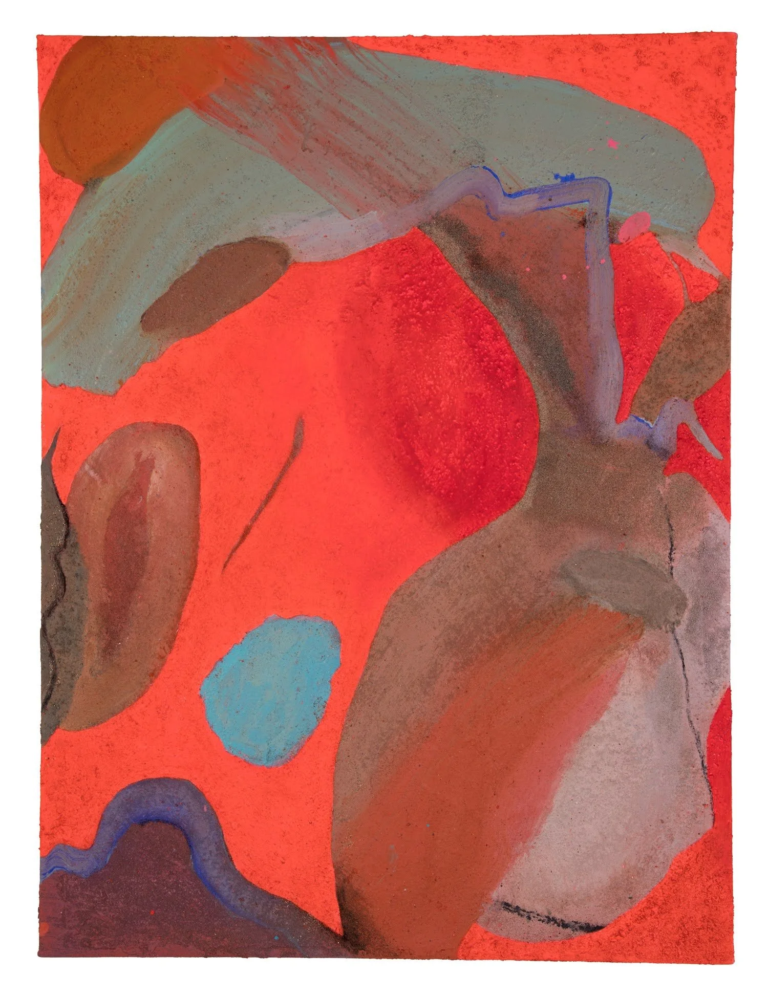 Sheshell | 2022 | 36 x 48" | acrylic, oil, charcoal and sand on canvas