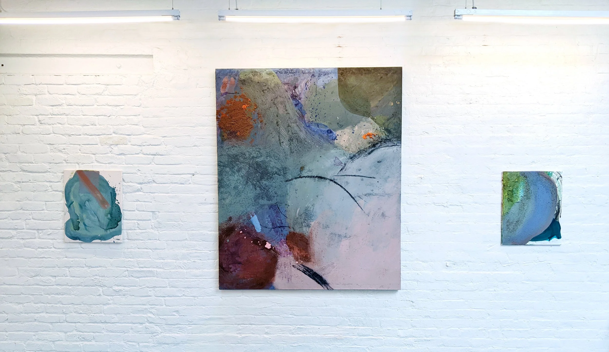 Slipstream, Berceuse and Swell installed at The Yard, Brooklyn, NY