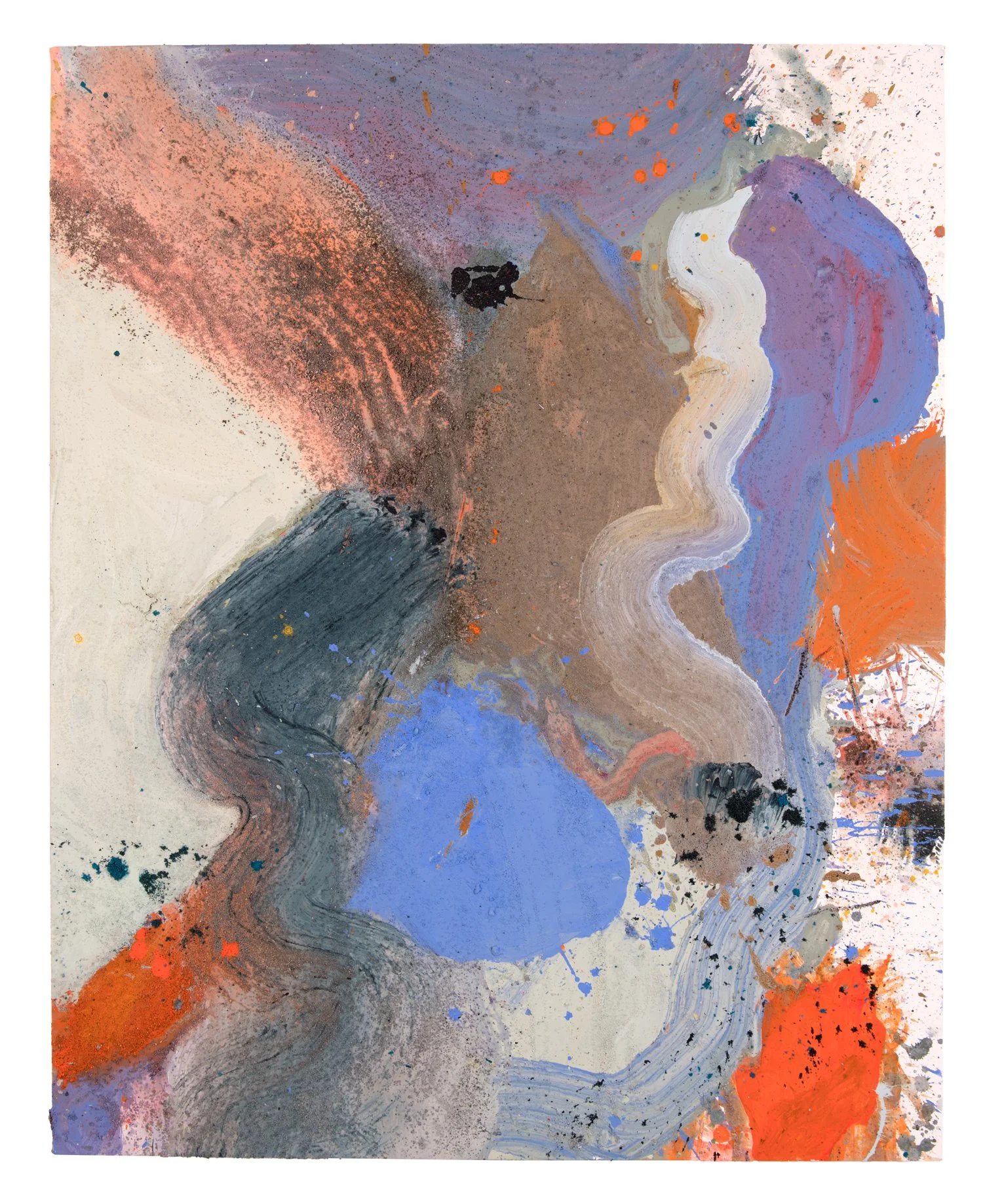 El Beso Anaranjado del Verano | 2022 | 40 x 50" | acrylic and sand on canvas