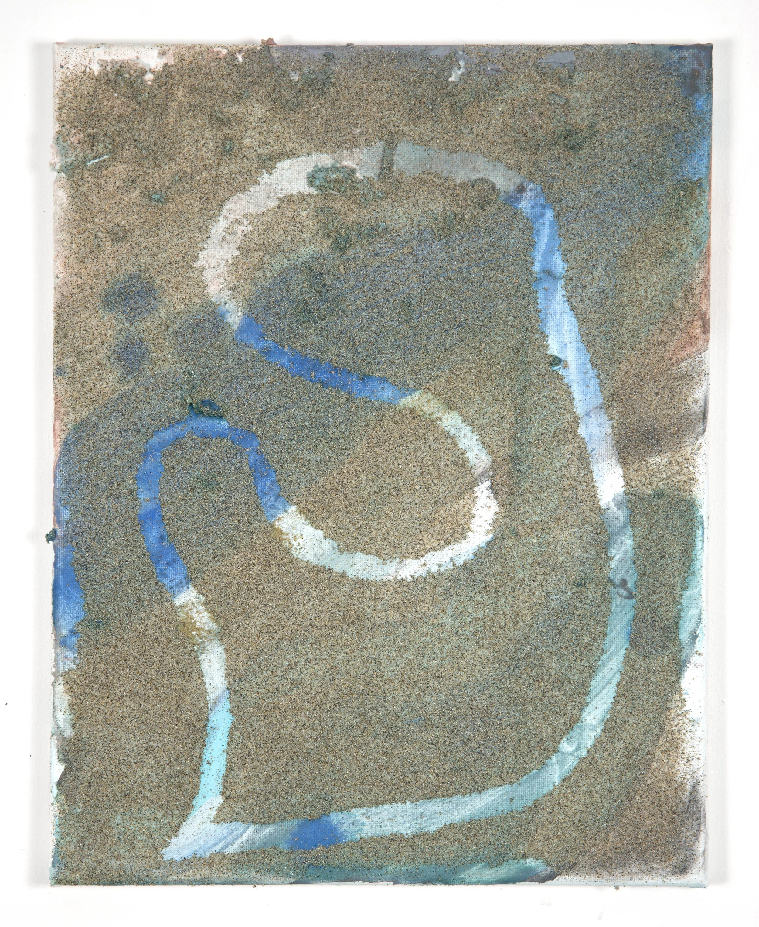 Sea Born | 2025  | 11 x 14"	 | acrylic and sand on canvas