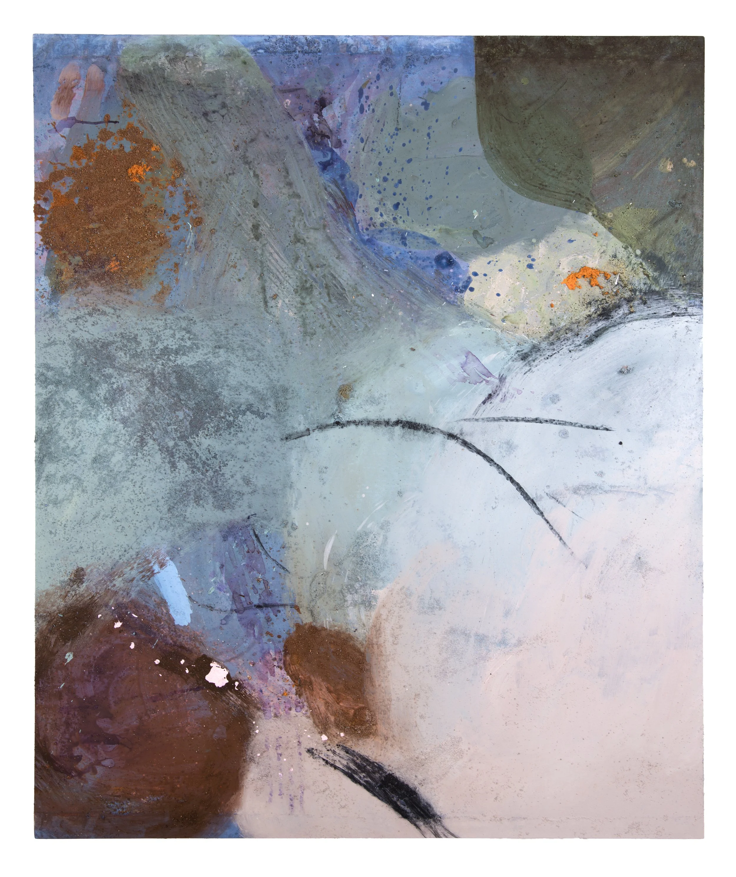 Berceuse | 2021 | 50 x 60" | acrylic, charcoal and sand on canvas