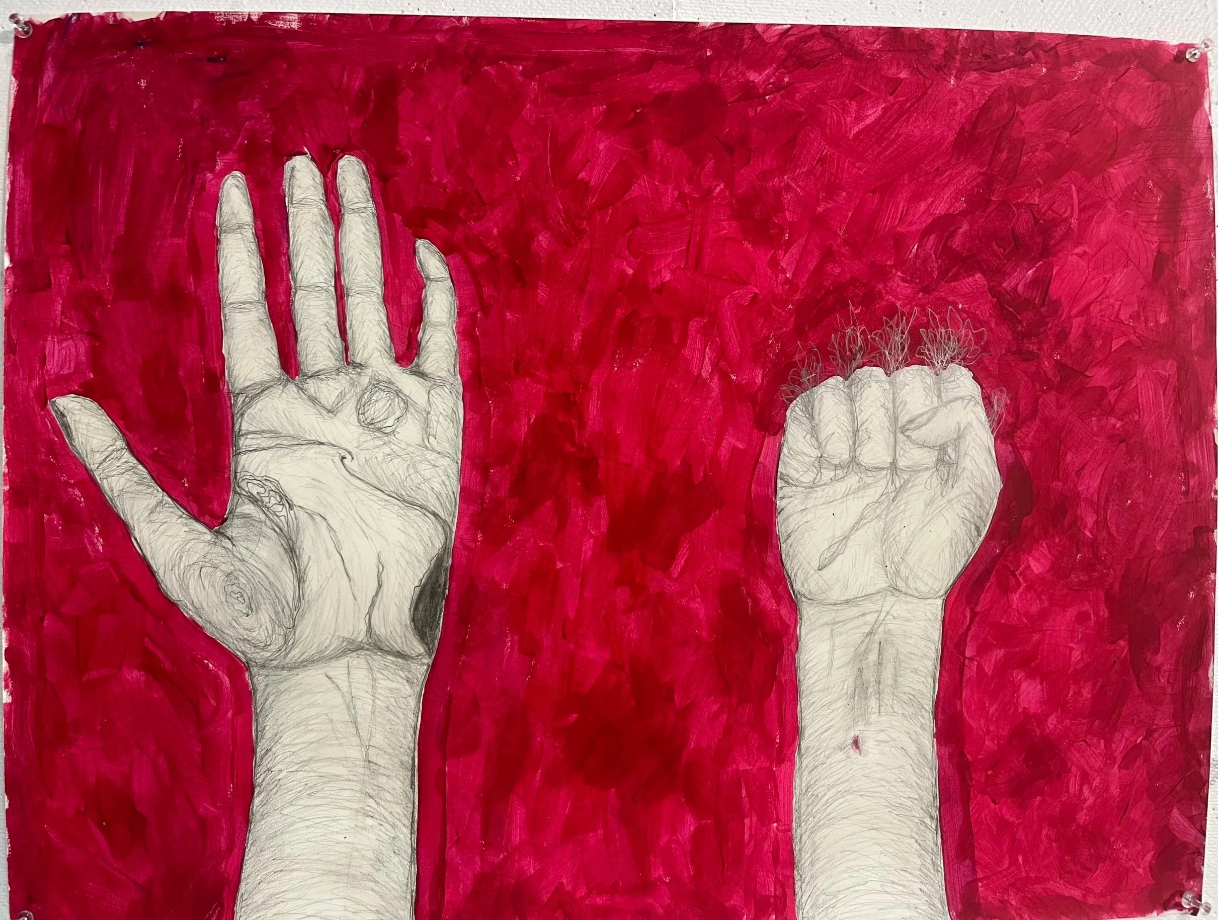 Midterm project for a drawing class. The assignment was "Mapping the Interior Self"