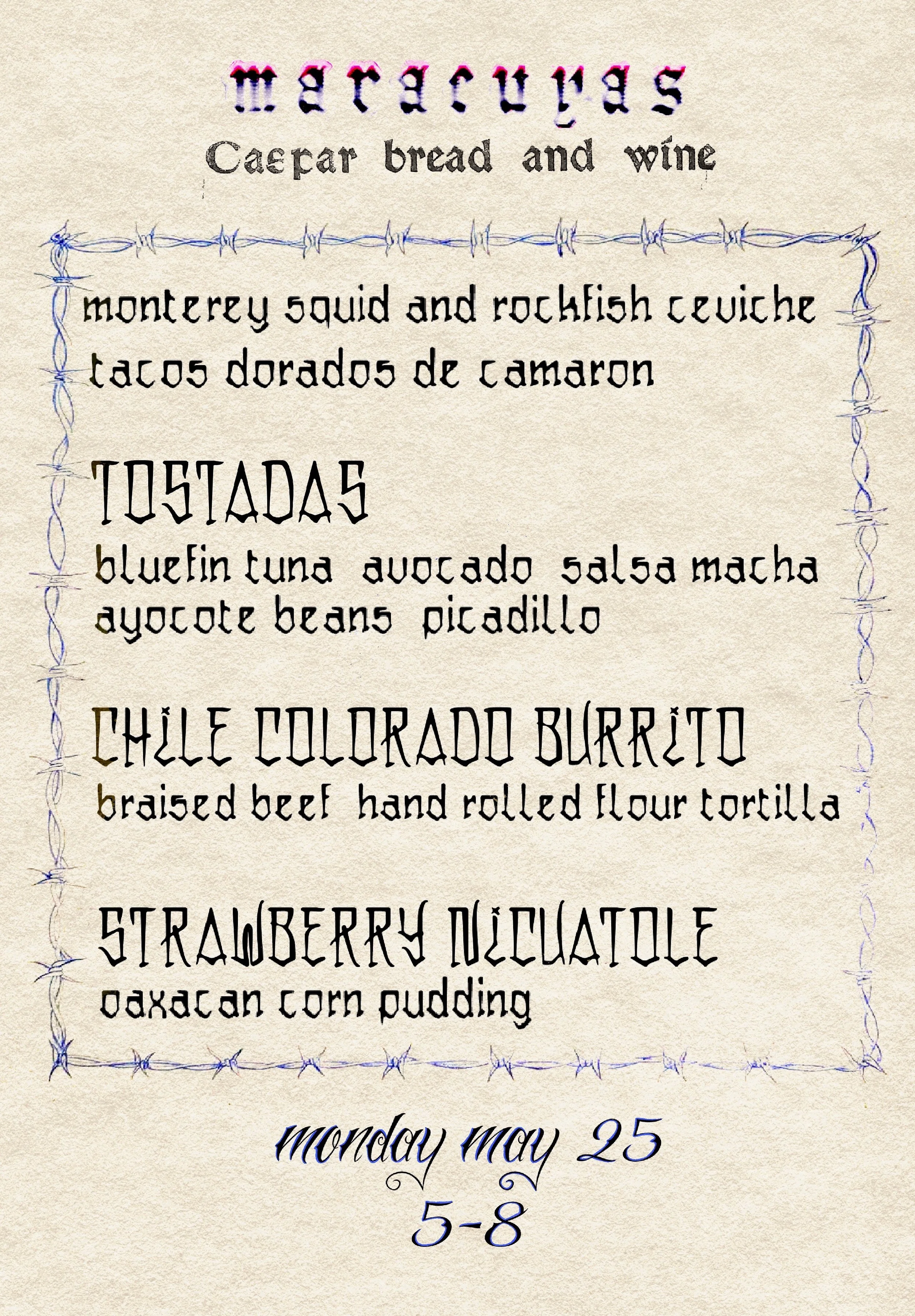Maracuyas pop up 