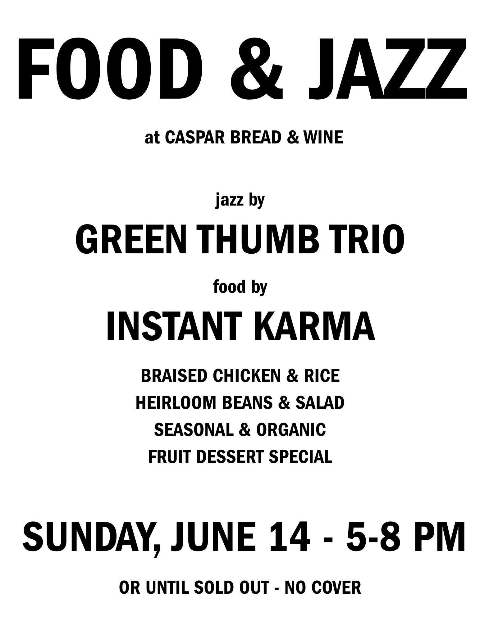 Green Thumb Trio with food by Instant Karma