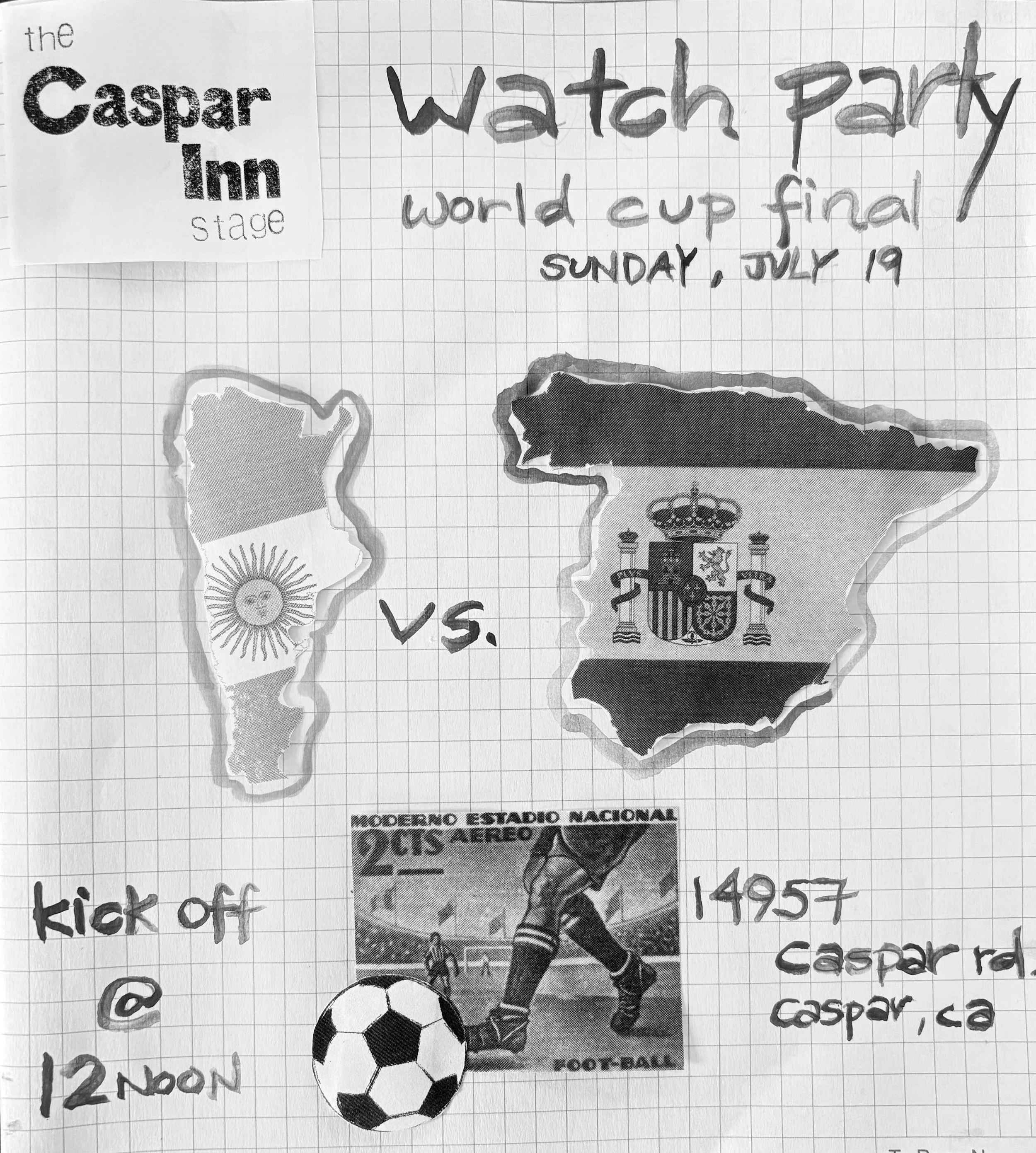 World cup final !watch party!