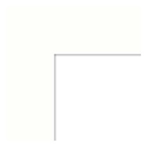 Blank white surface with a corner showing a slight shadow.