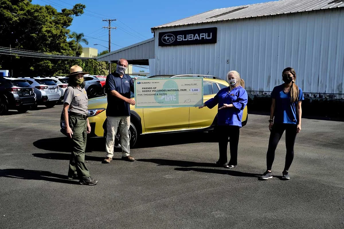 SUBARU HAWAII SHARED THE LOVE WITH FRIENDS OF HAWAIʻI VOLCANOES NATIONAL PARK