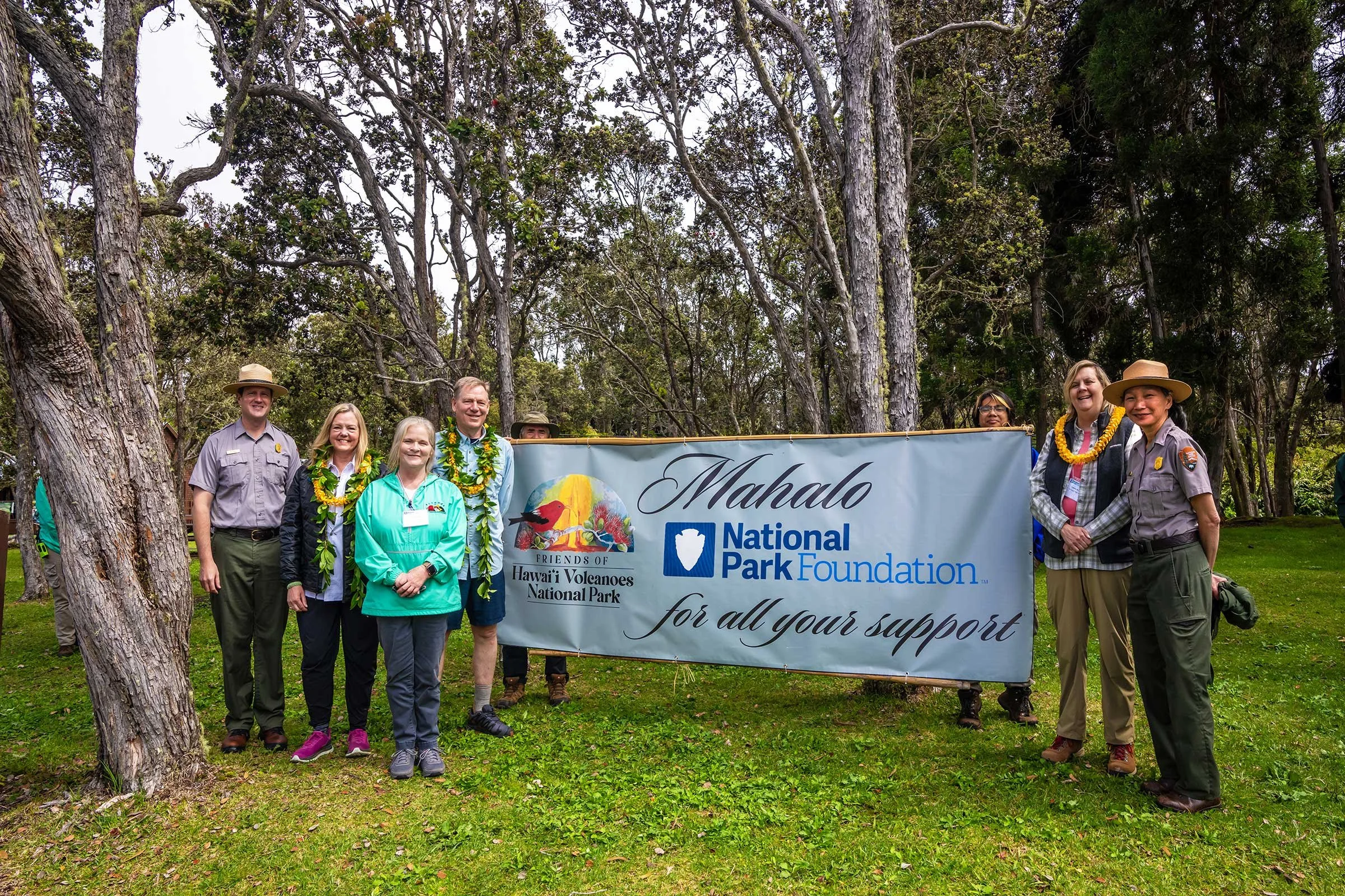 Friends of Hawai'i Volcanoes National Park hosts National Park Foundation Board of Directors and National Council visit to Hawai'i Volcanoes National Park
