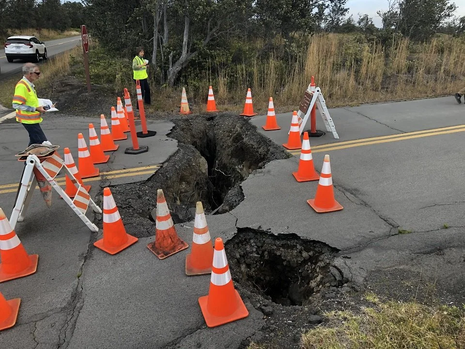 Repairs to eruption-damaged roads and paved trails in Hawai‘i Volcanoes National Park will begin by mid-February