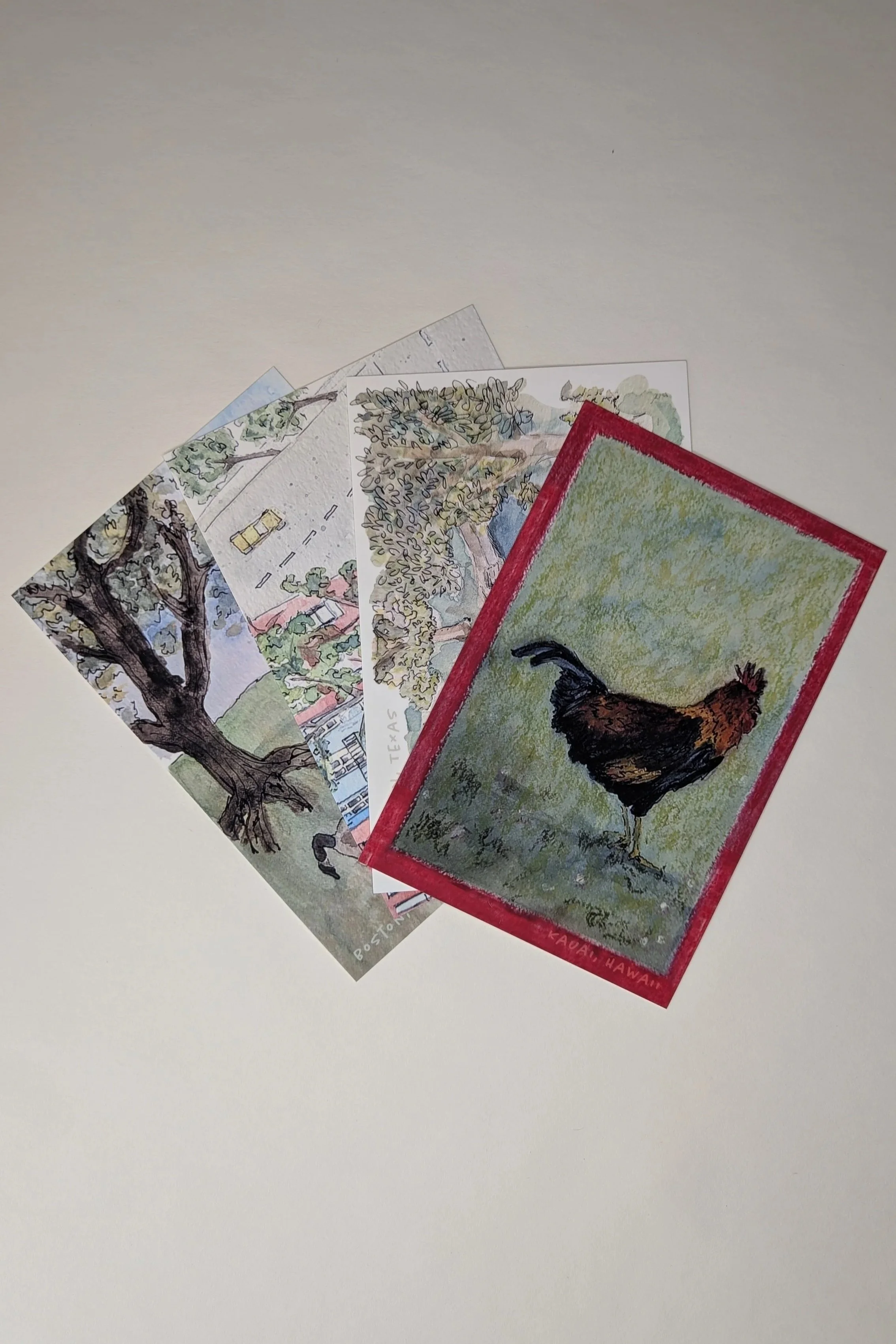 Travel Postcard Bundle (4) 