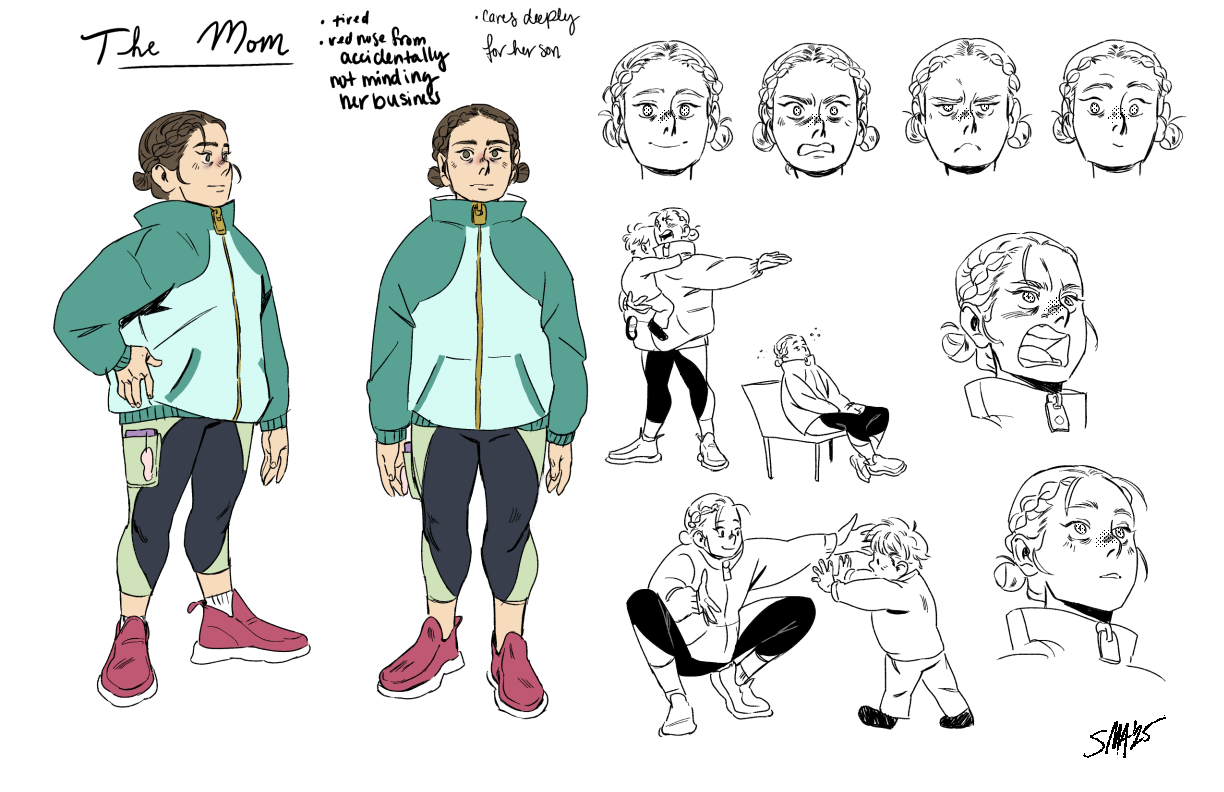 The Mom
--
One of my main stars in my comic Off Leash! She's a very tired mom who runs after her kid, and finds herself in a bit of trouble.