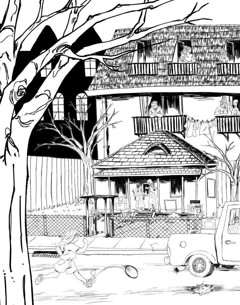 For Sale 01
--
Part of a narrative triptych series. Sometimes you buy a little house...