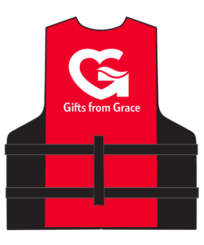 life jackets (red and white only)