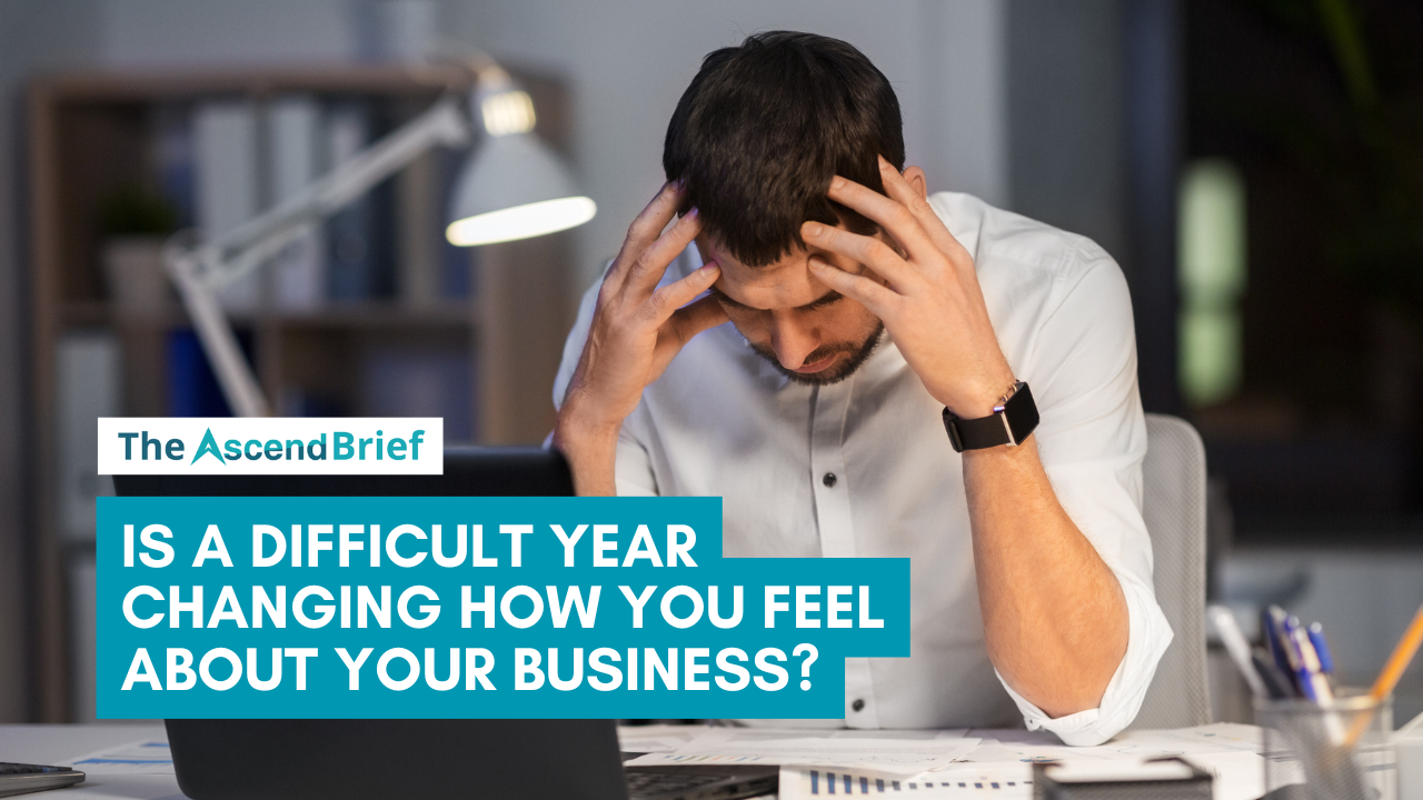 man looking stressed and worried while working