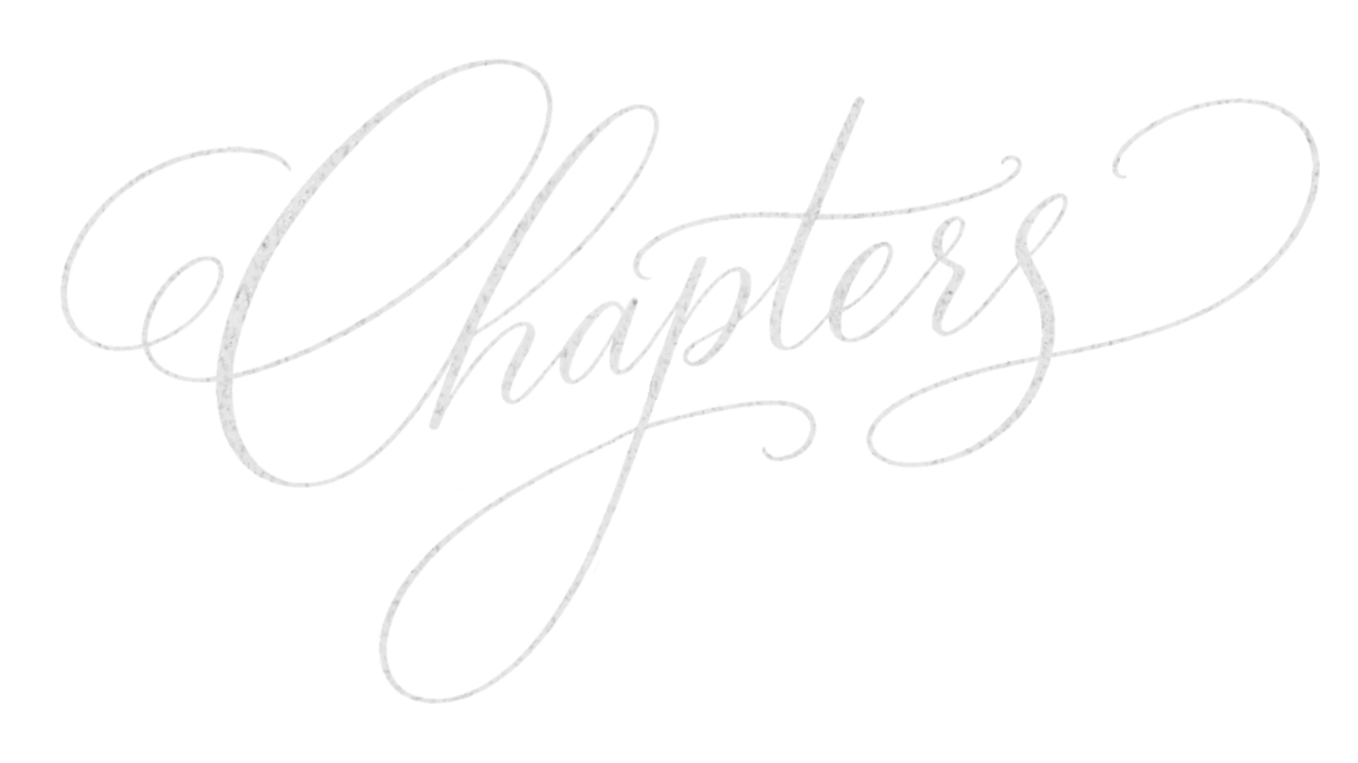 Handwritten cursive text spelling 'Chapters' in white on a black background.