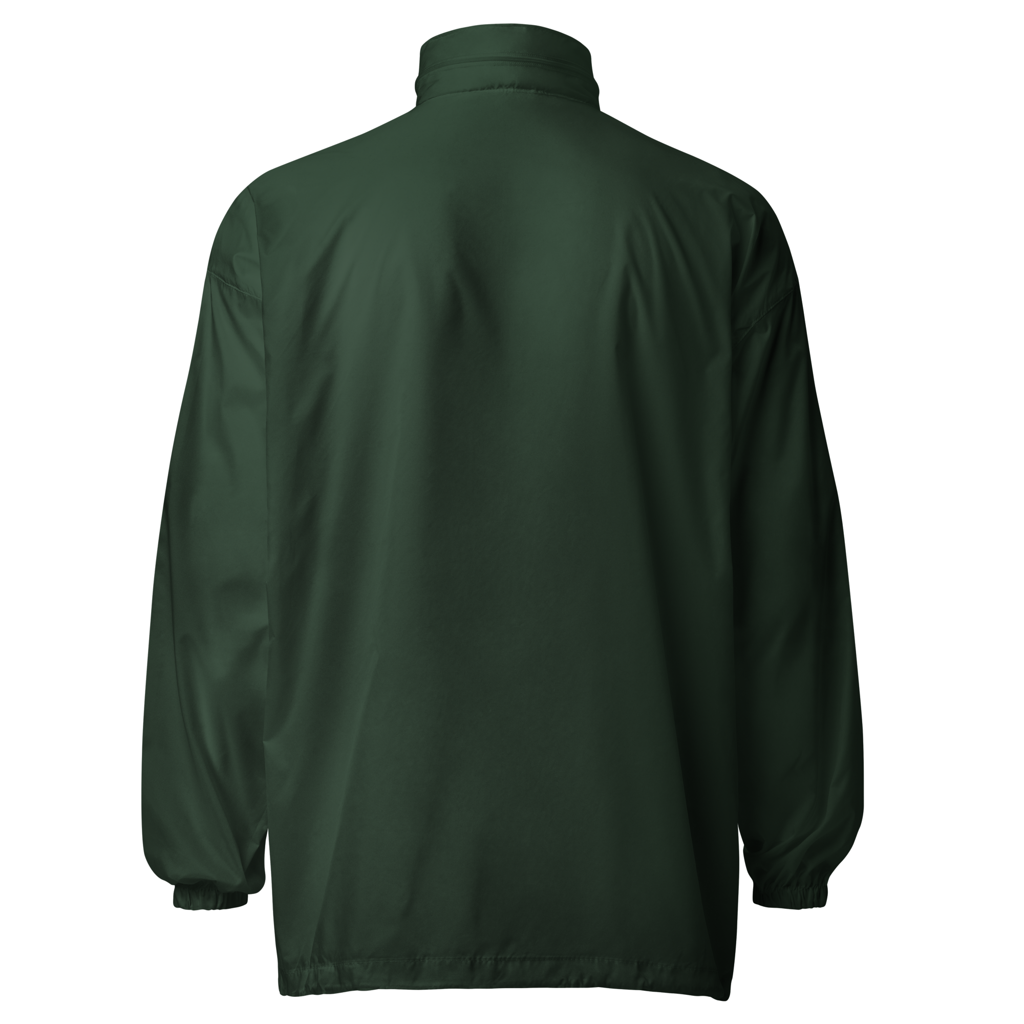 basic-unisex-windbreaker-forest-green-back-69501fce14e20.png