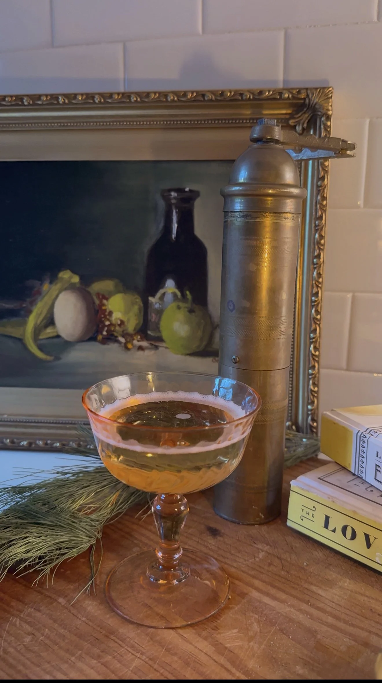 Vintage European Solid Brass Pepper Mill