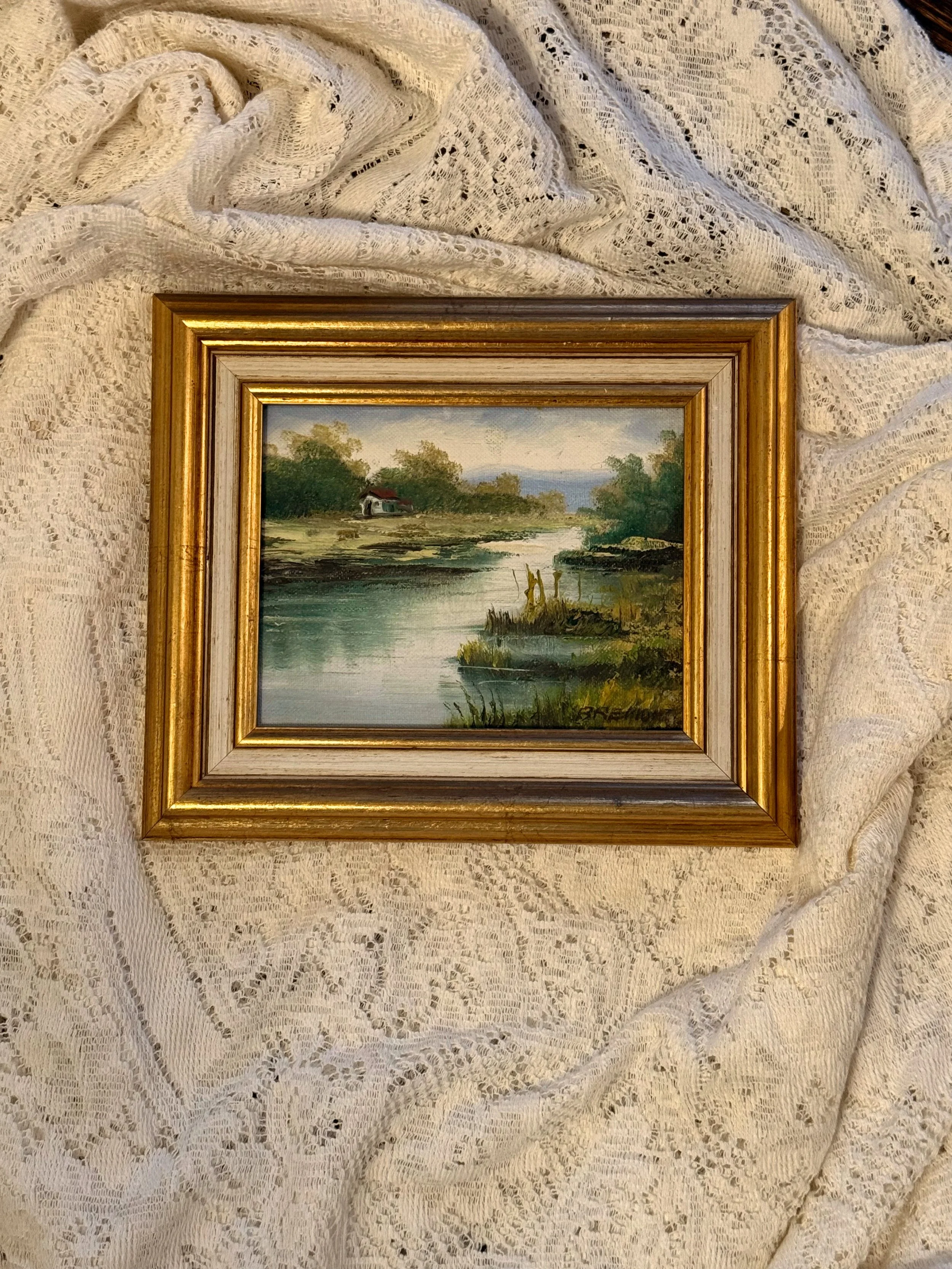 Pastoral Light in Brittany (oil on canvas)