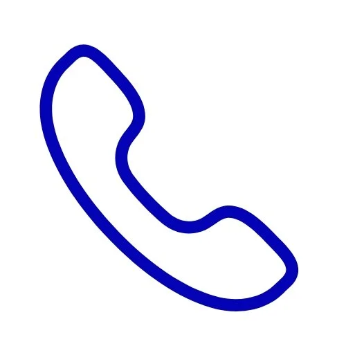 Blue telephone handset icon for contacting Starbound Entertainers Festival.