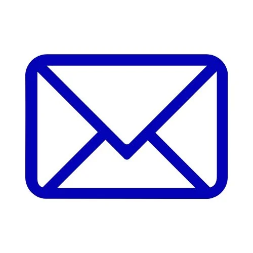 Blue email envelope icon for contacting Starbound Entertainers Festival.