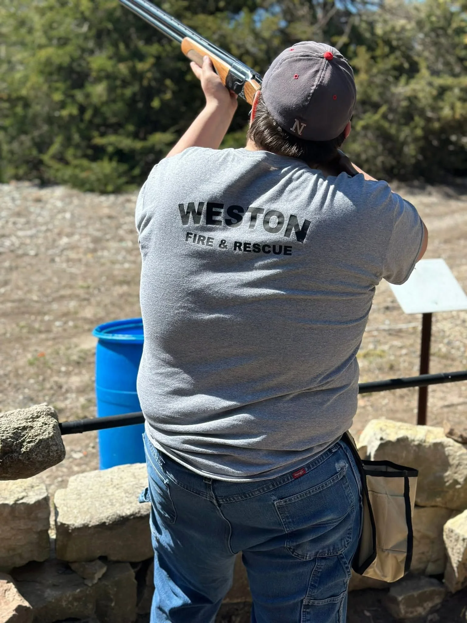 Weston Fire Member Shooting Sporting Clays