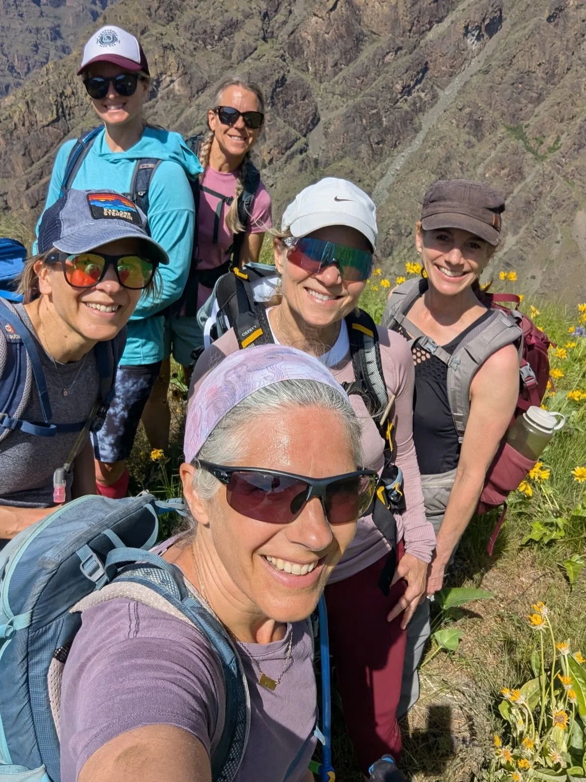 Great way to start the hiking season in the Hells Canyon.. with beautiful views, spectacular flowers, and wonderful friends!
