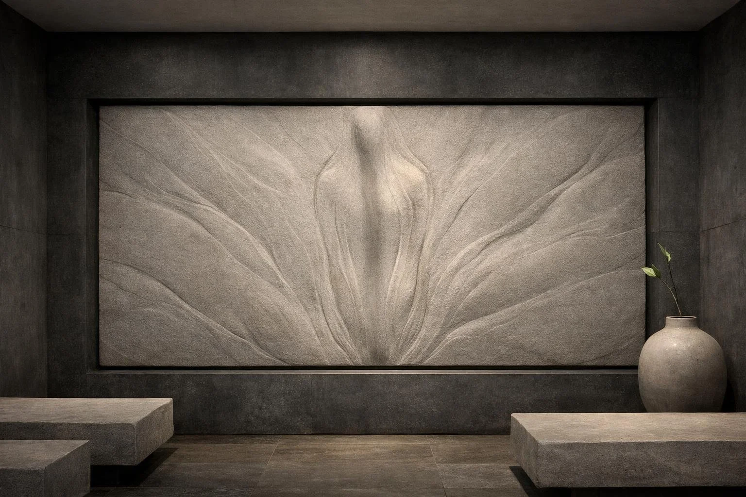 Large Custom wall sculpture, abstract style. Solaro Art Collection