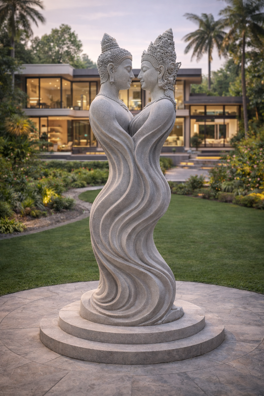 Contemporary Khmer Art - Statue         (CKA  20-01) THE EMBRACE