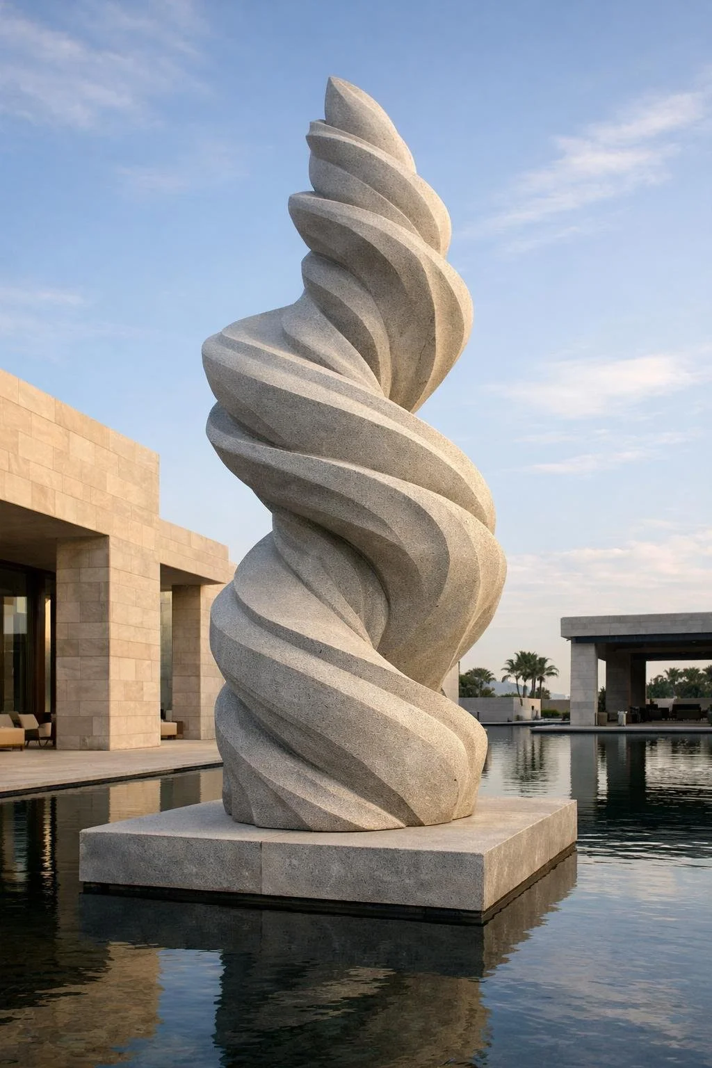 Contemporary large-scale statue made to order, worldwide door-to-door delivery.