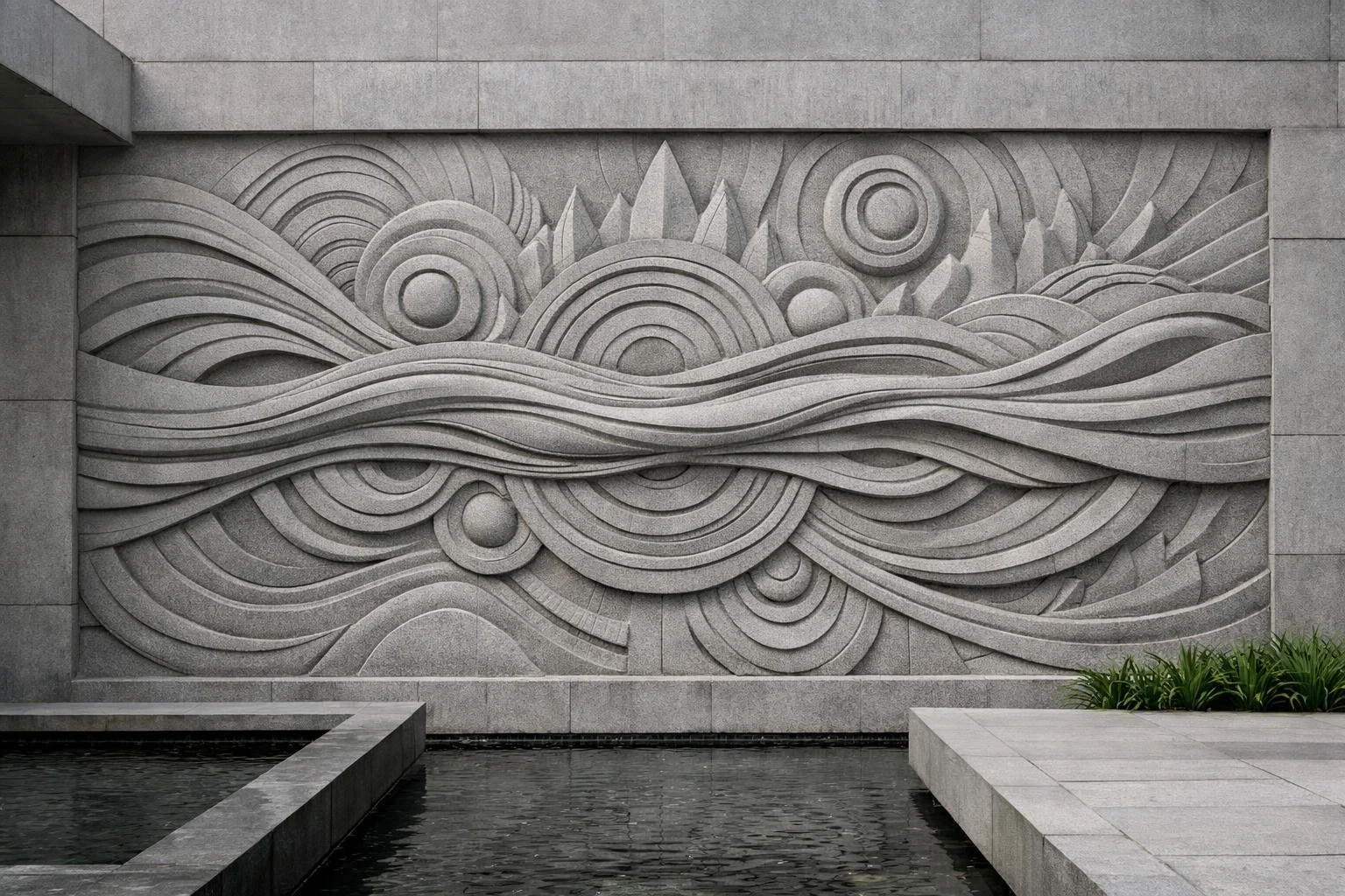 A majestic 6-meter horizontal masterpiece designed to redefine large-scale architectural walls. This monumental relief features a vast landscape of textures, blending organic flow with raw mineral strength.