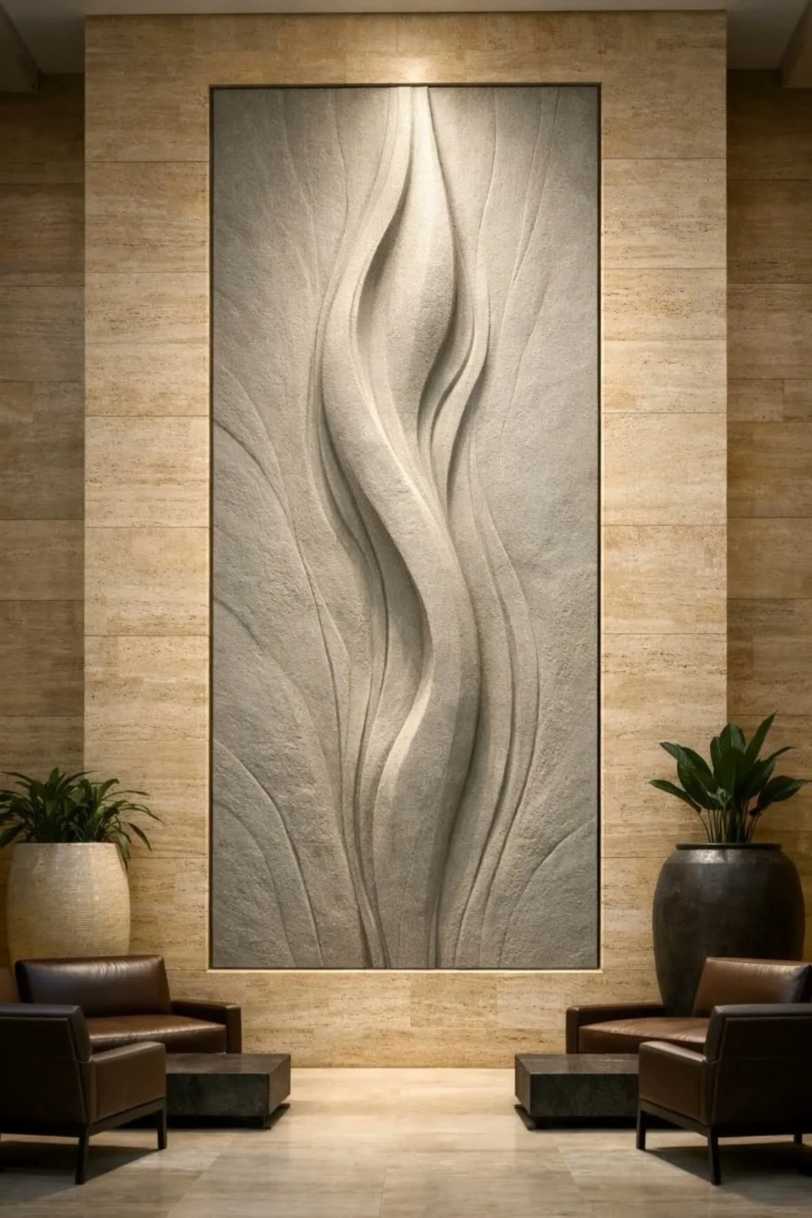 Digital designs of modern sculptures for architectural integrations. Solaro Art Collection