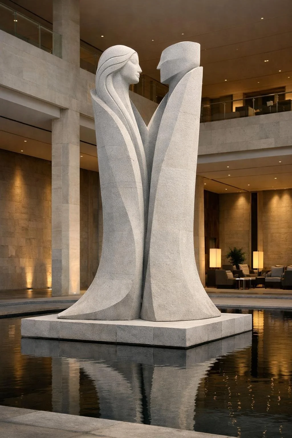 Large sculpture for luxury hotels or urban projects.Solaro Art Collection