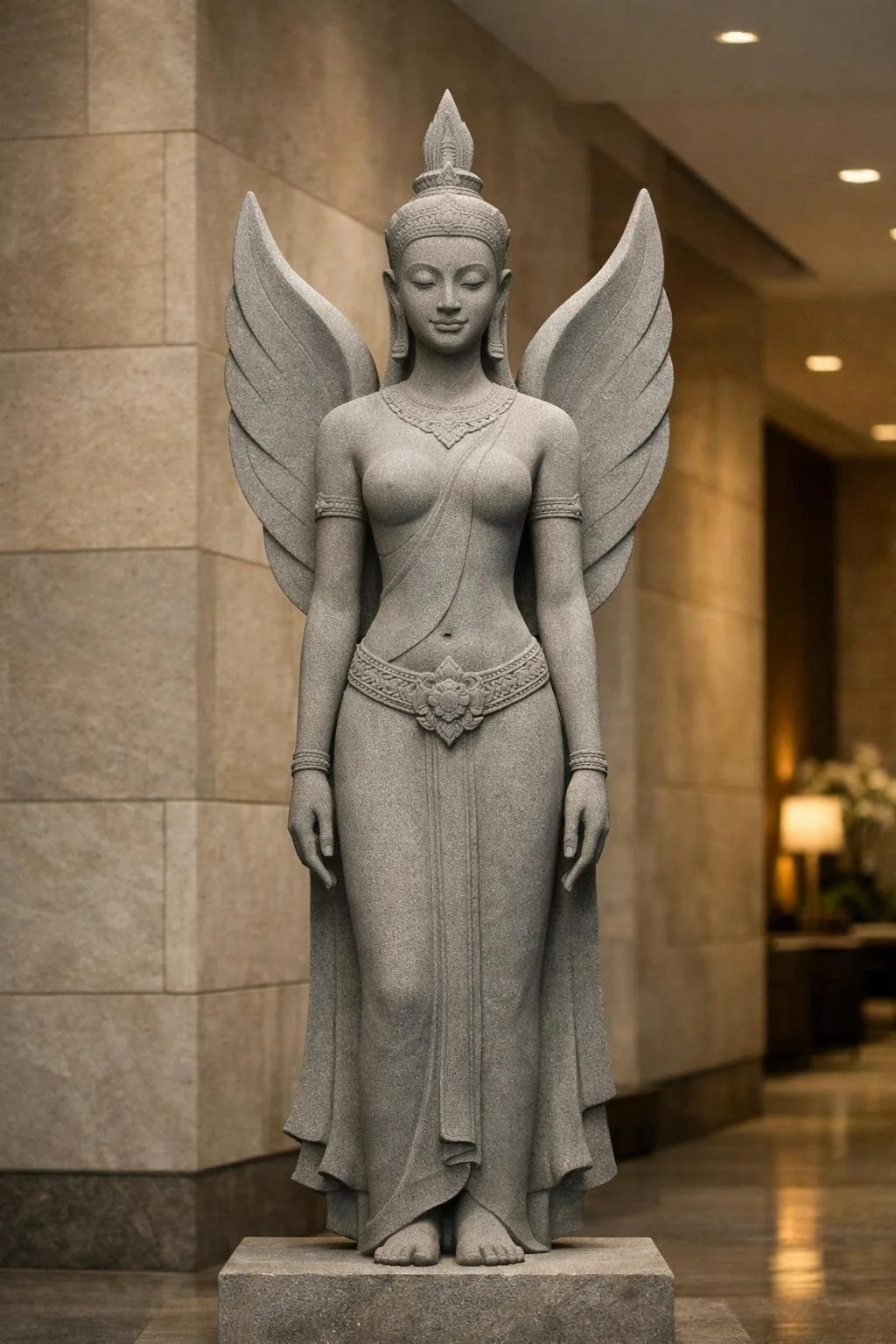 Contemporary Khmer Art Statue (CKS -20-02) WINGS OF GRACE