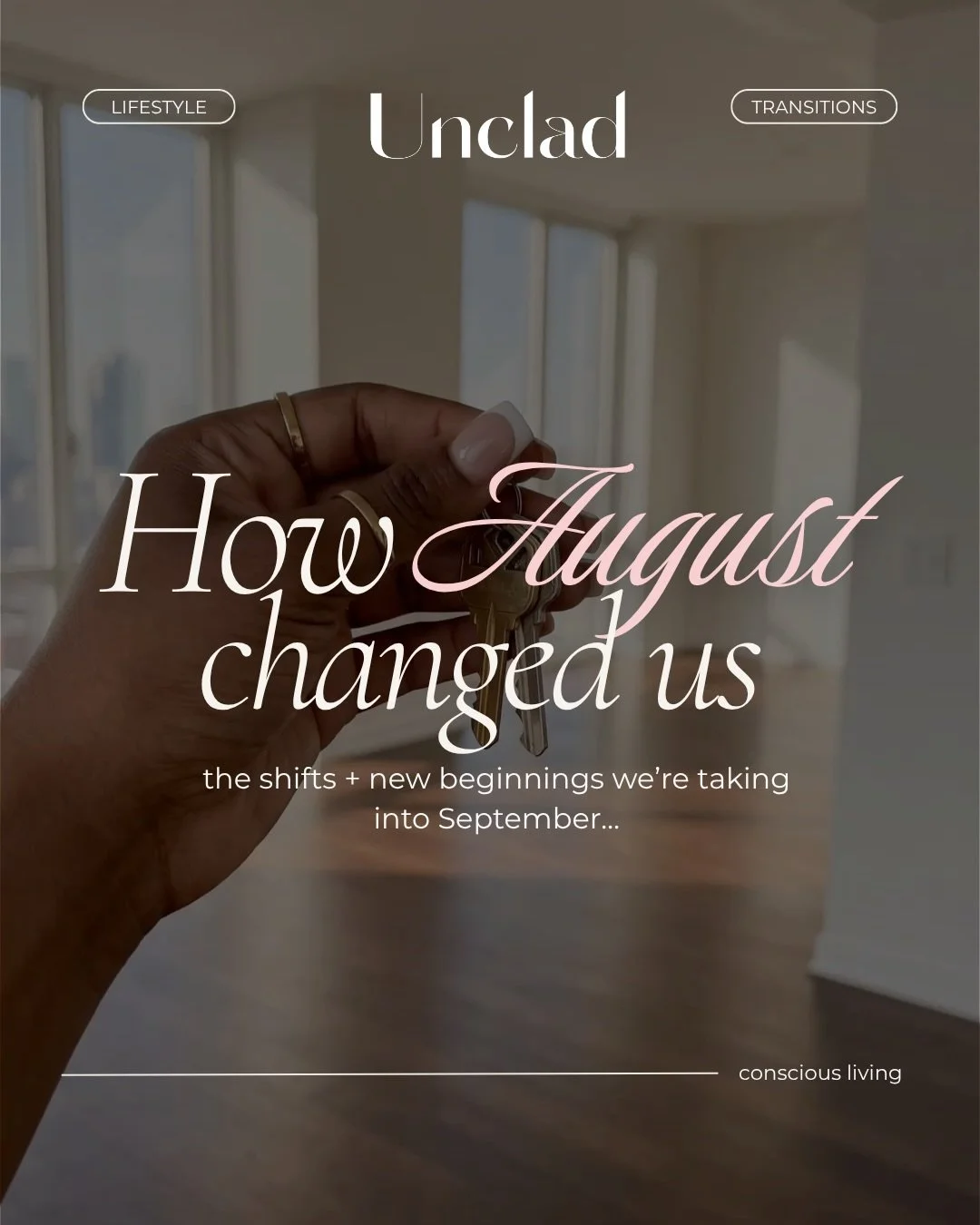 sometimes the change is exactly what you needed. 🤍

August brought new decisions, new spaces, new chapters, old passions resurfacing, and a lot of adjusting for our small team.

As we move into September, we&rsquo;re reminding ourselves that transit