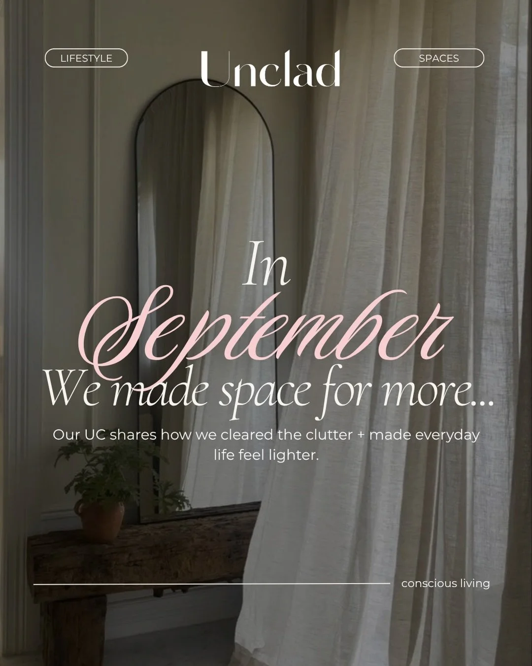 You know that feeling when your space starts to feel a little too full? 👀

Sometimes living more intentionally isn&rsquo;t just about adding something new, it&rsquo;s about making space for what already serves you.

In September, our team focused on