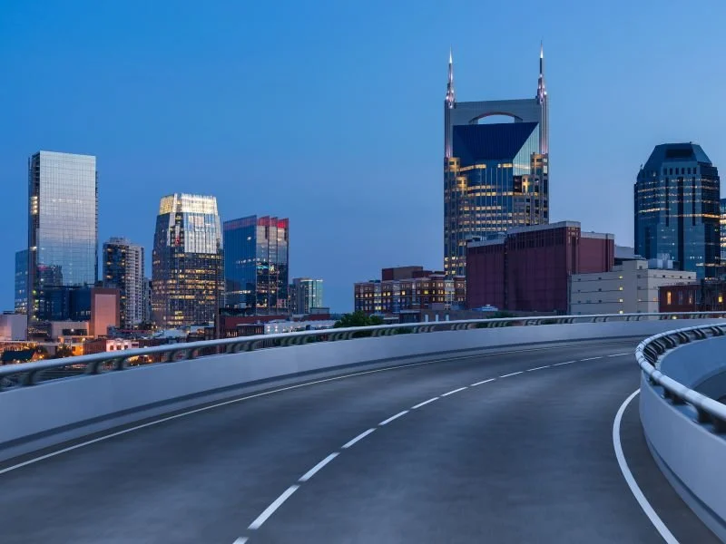 skyline of nashville downtown